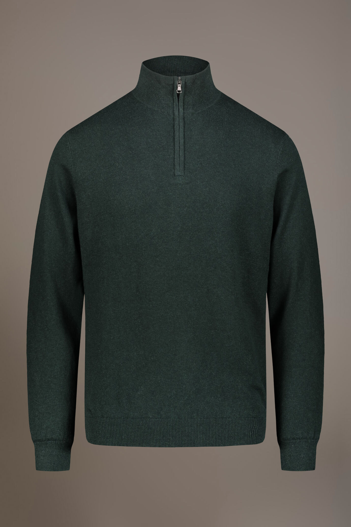 Wool blend Turtleneck sweater with zip image number 4