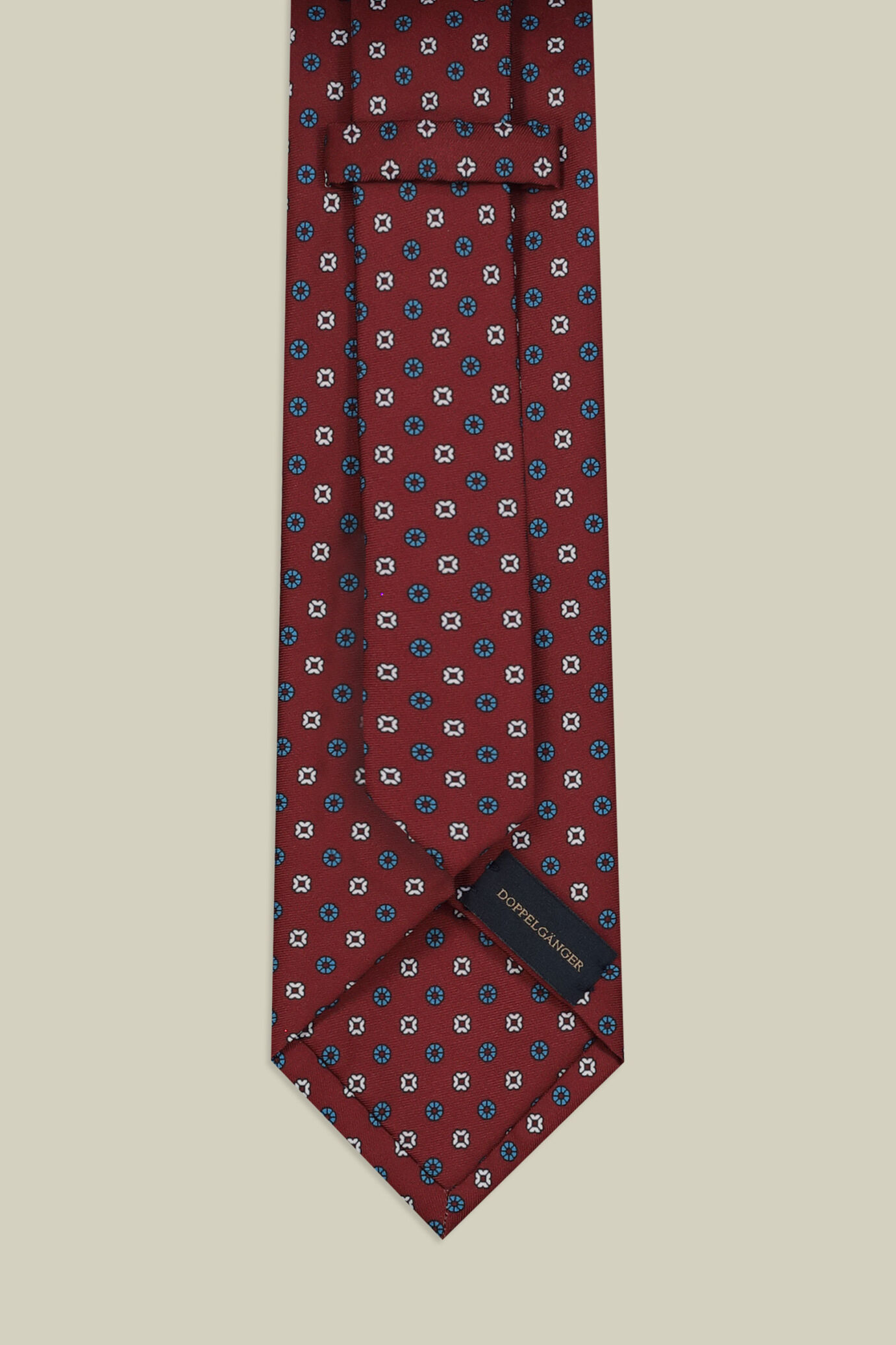 Cravatta uomo con micro fantasie geometriche image number 1