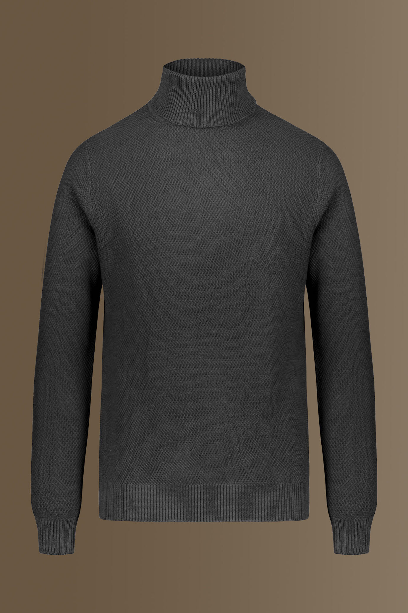 Turtle neck sweater, cotton blend image number 0