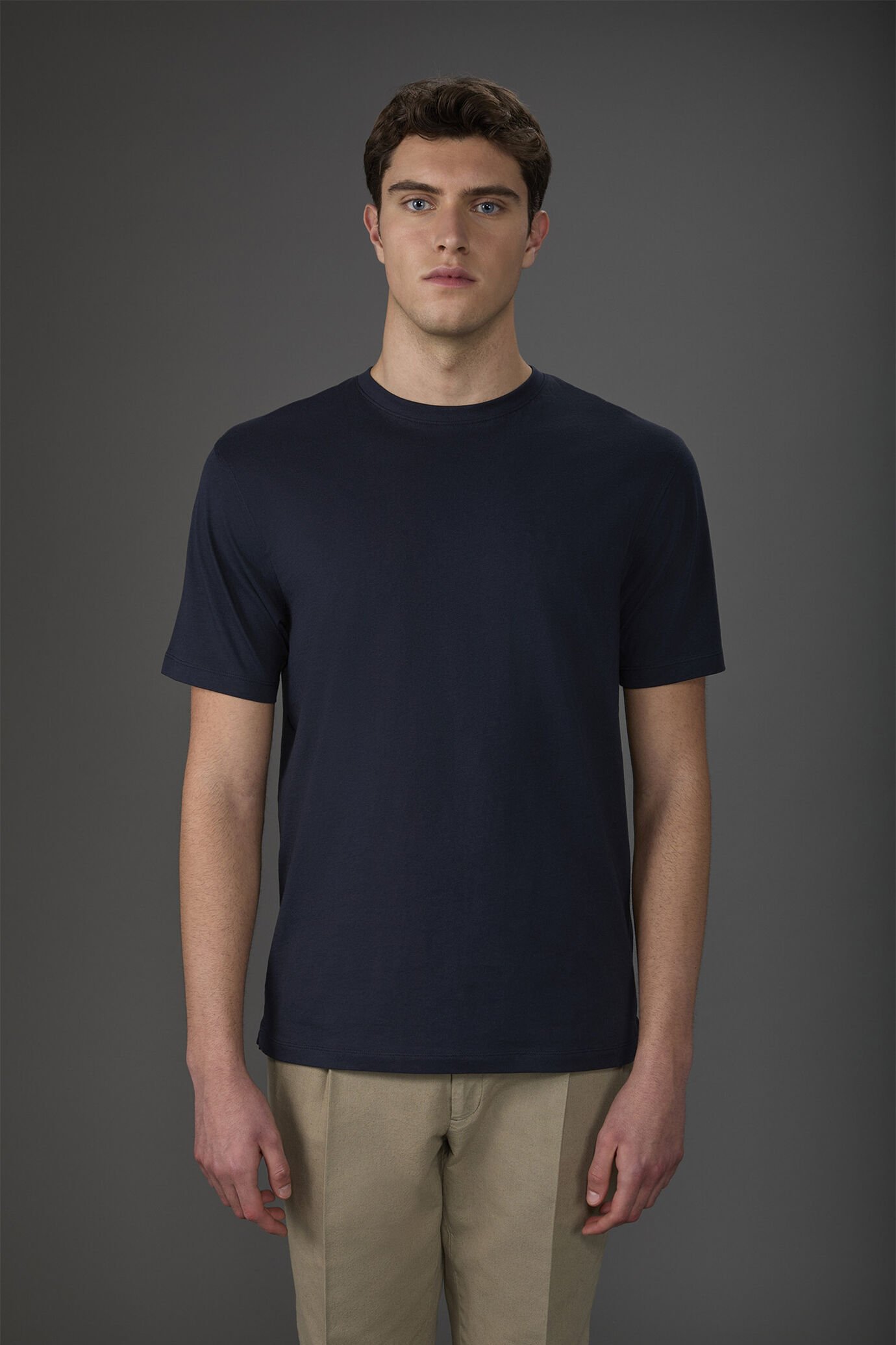 T-shirt homme, col rond et manches courtes, en coton biologique