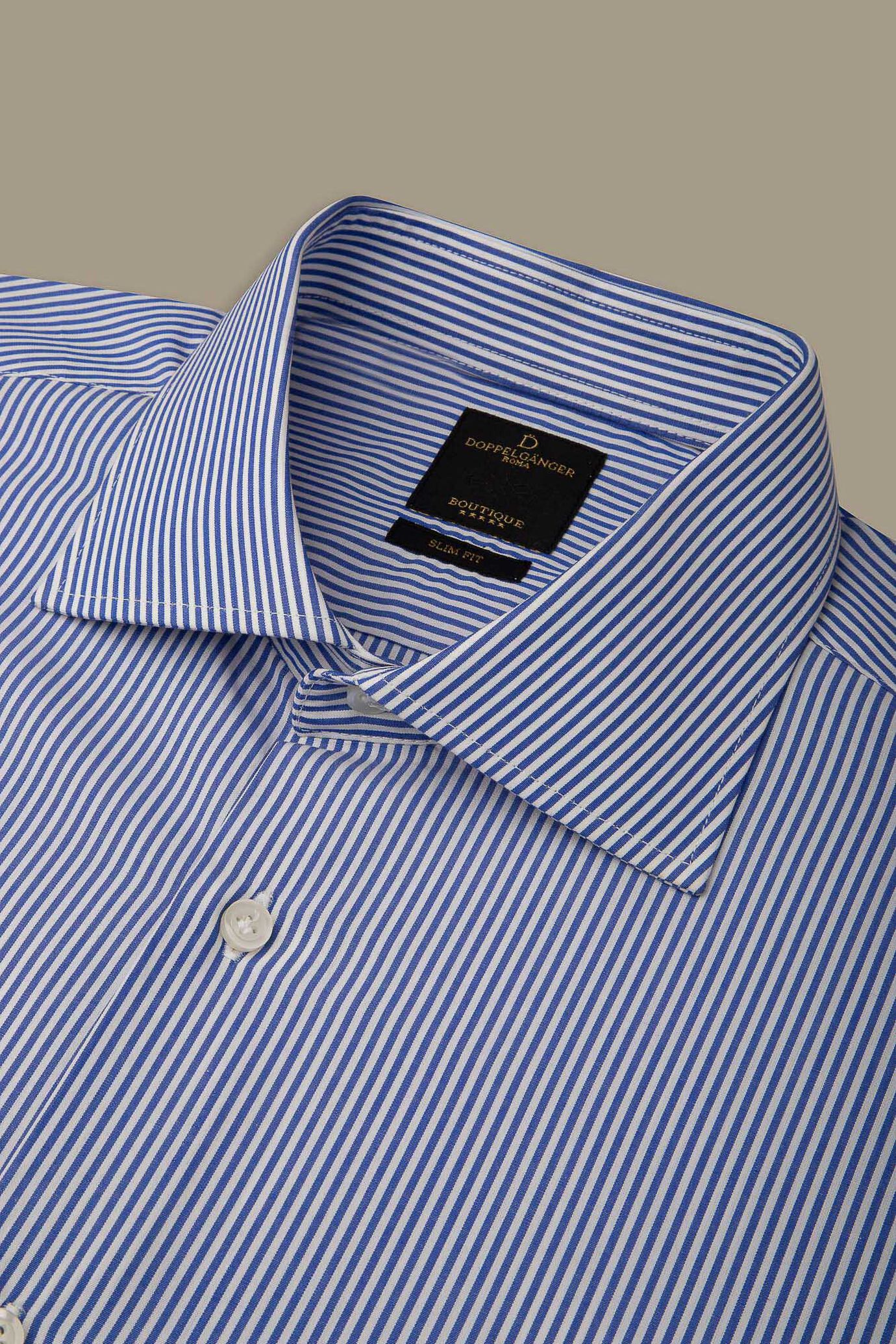 French collar classic shirt yarn dyed stripes image number 0