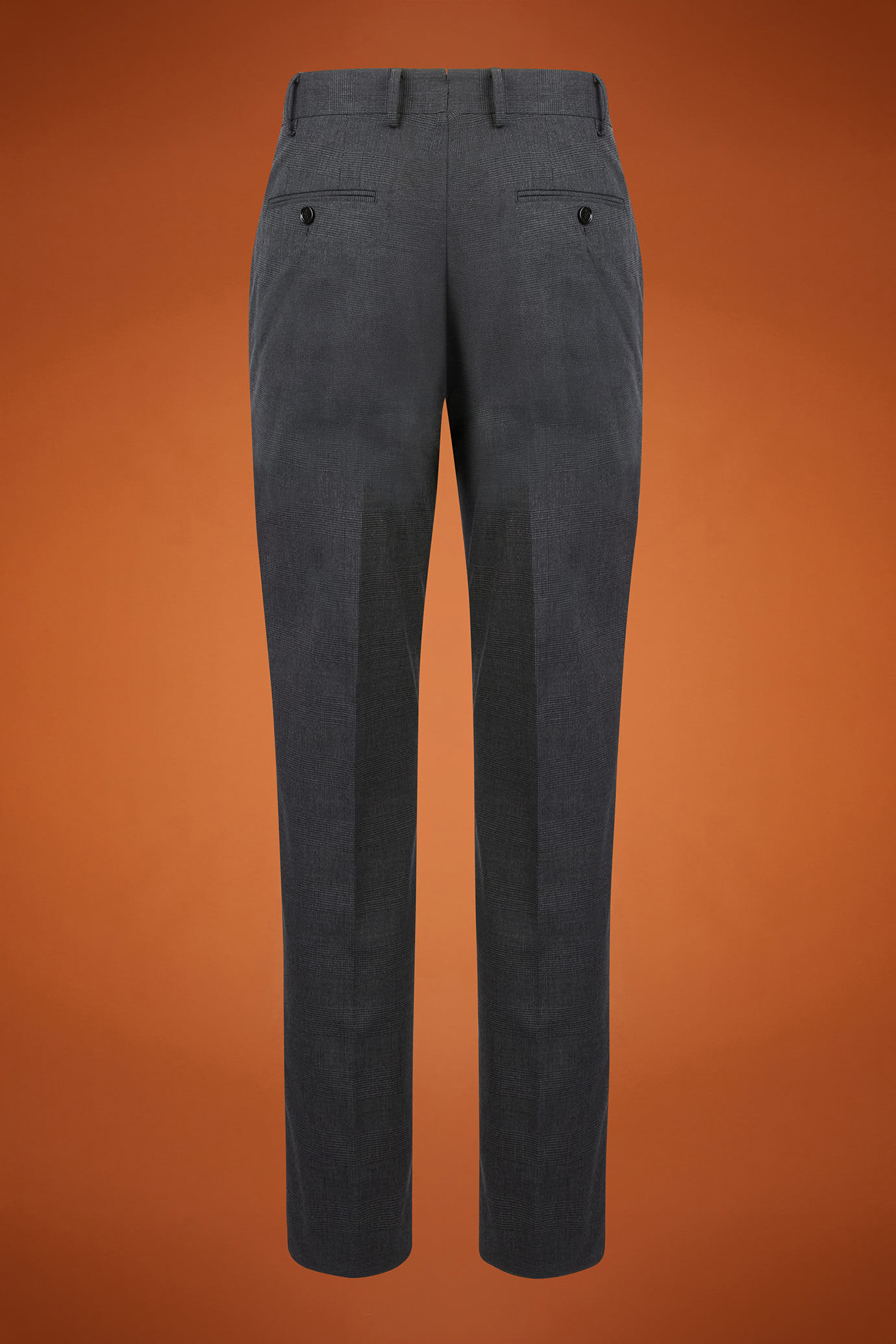 Men's regular fit single-breasted suit in Prince of Wales fabric image number 7