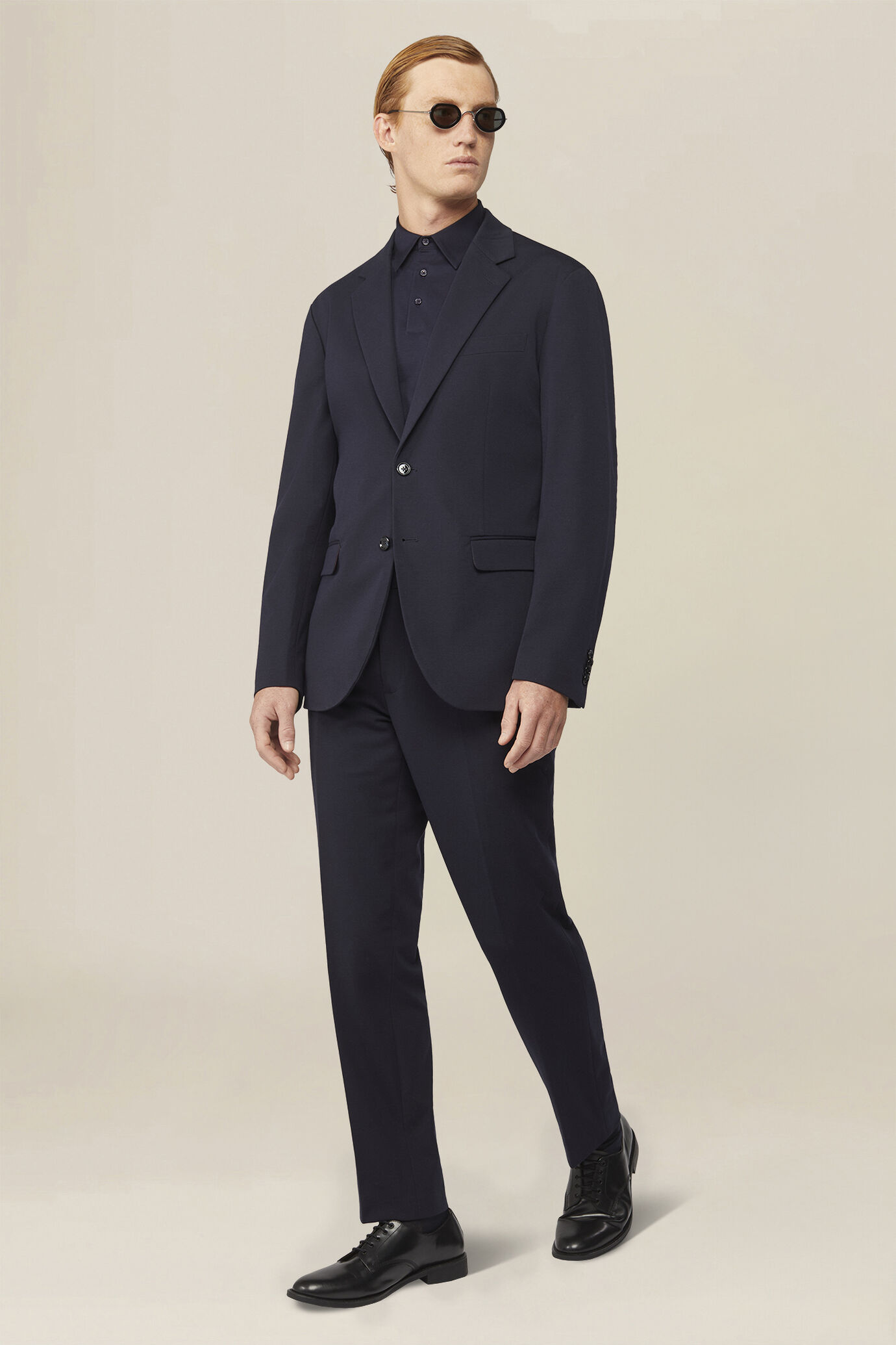 Veste homme simple boutonnage sans doublure en jersey