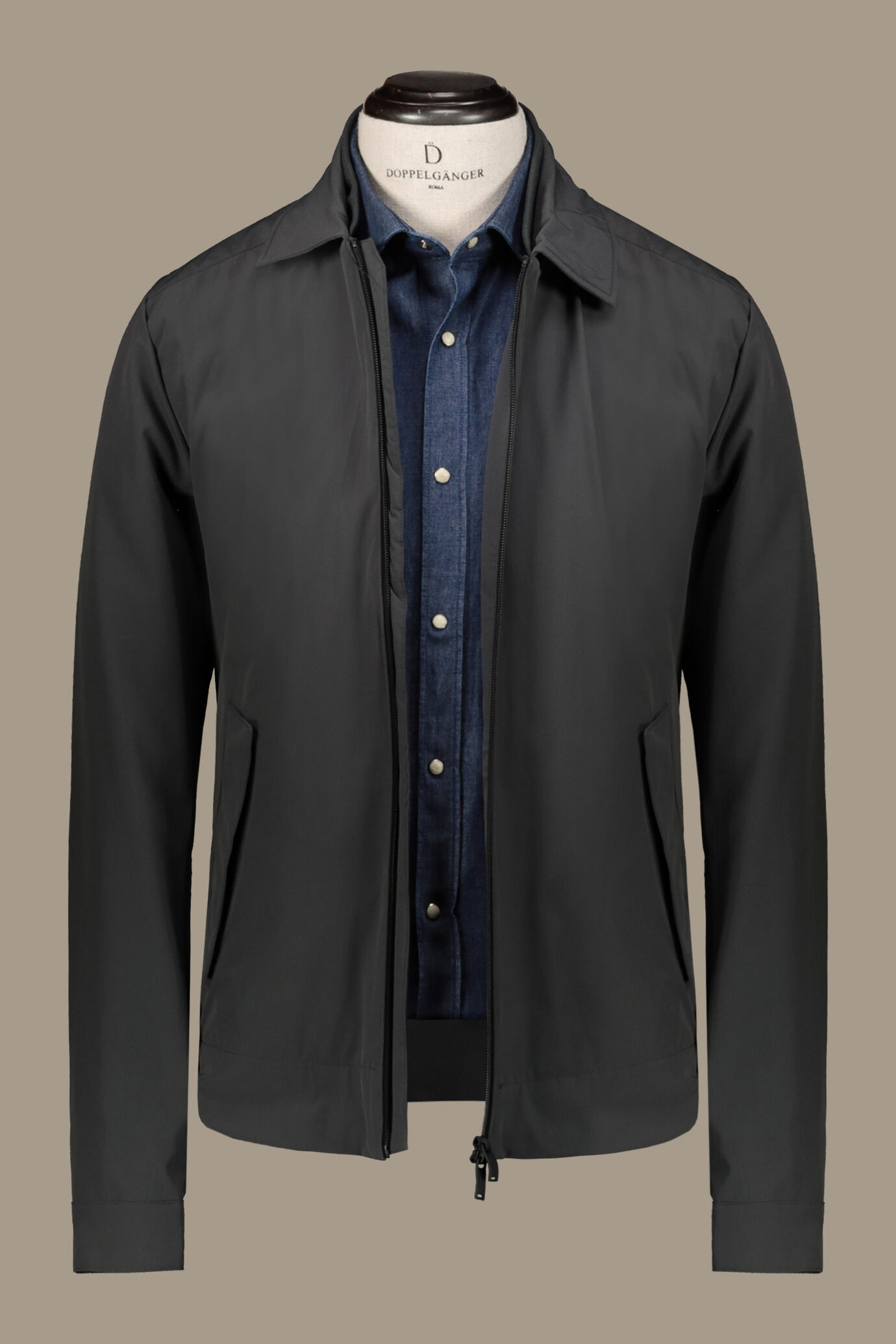 Giacca sailor impermeabile con zip image number 5