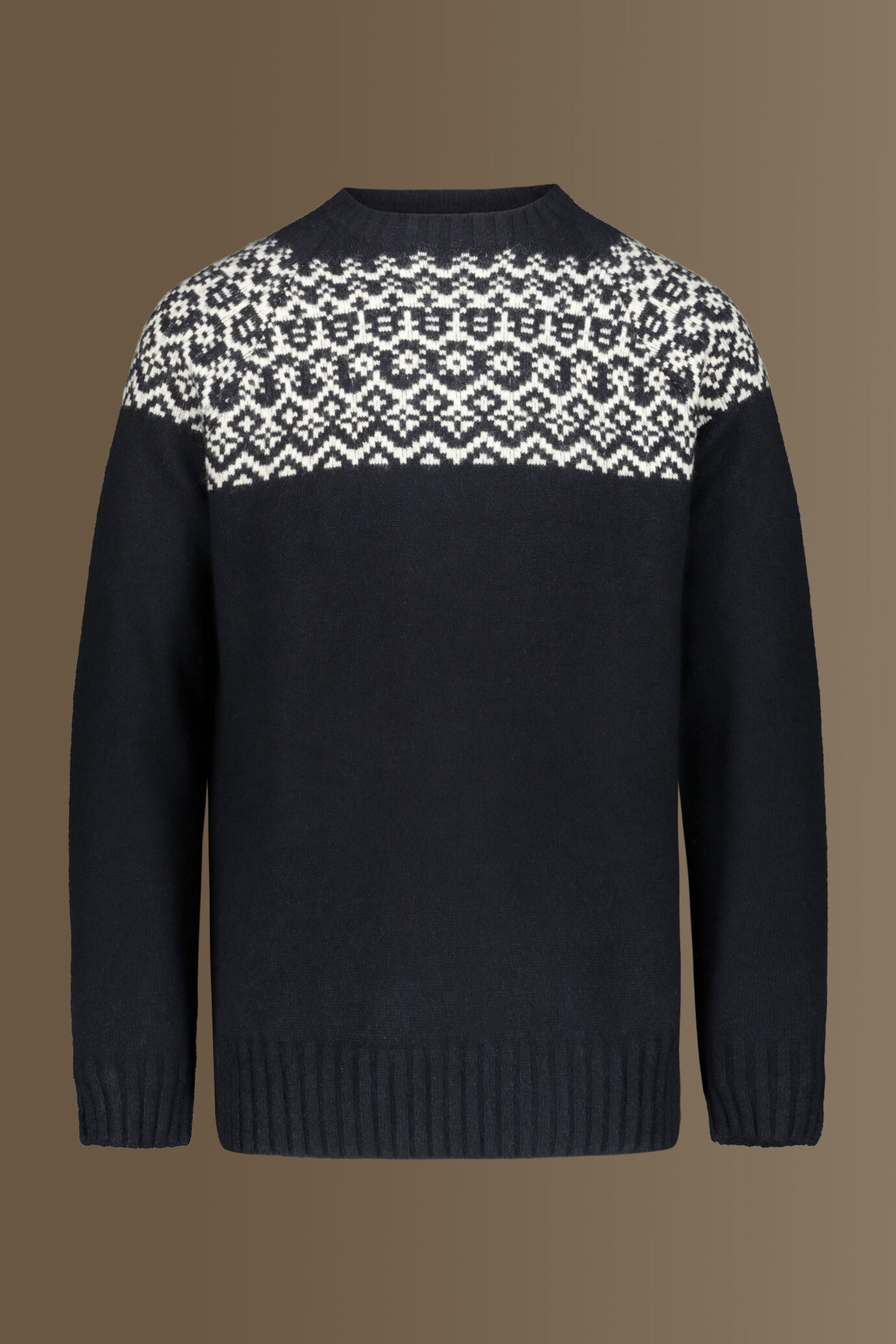 Round neck sweater jaquard with raglan sleeve image number 3