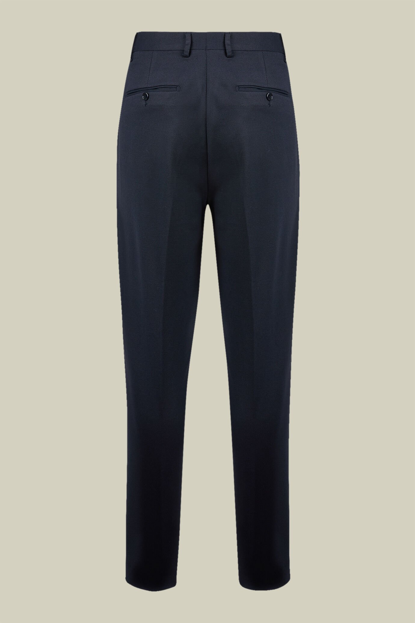 Abito uomo monopetto con tessuto jersey e disegno occhio di pernice regular fit image number 3