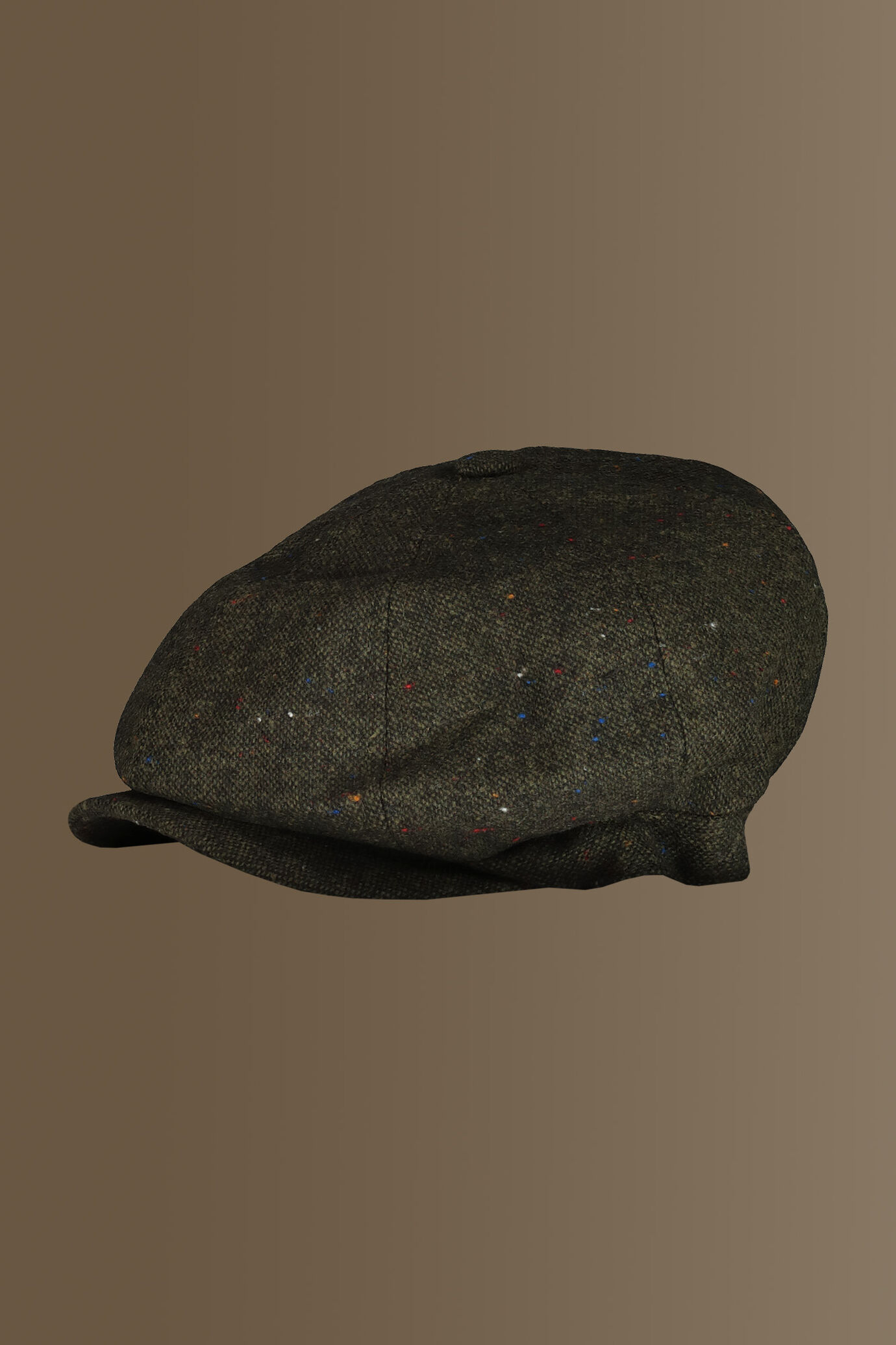 Cappello newsboy misto lana - tessuto occhio di pernice image number 1