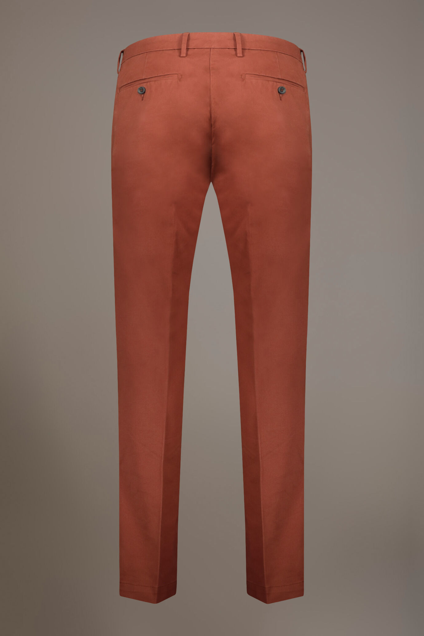 Men's classic regular fit chino pants stretch twill fabric image number 6