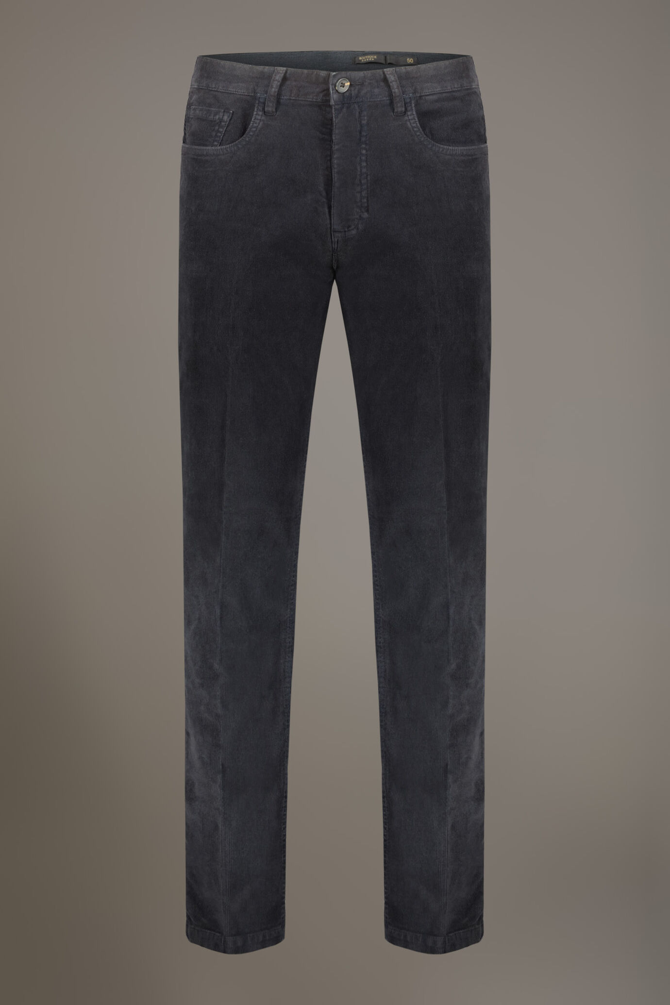 Pantalone 5 tasche regular fit tessuto velluto a coste image number 5