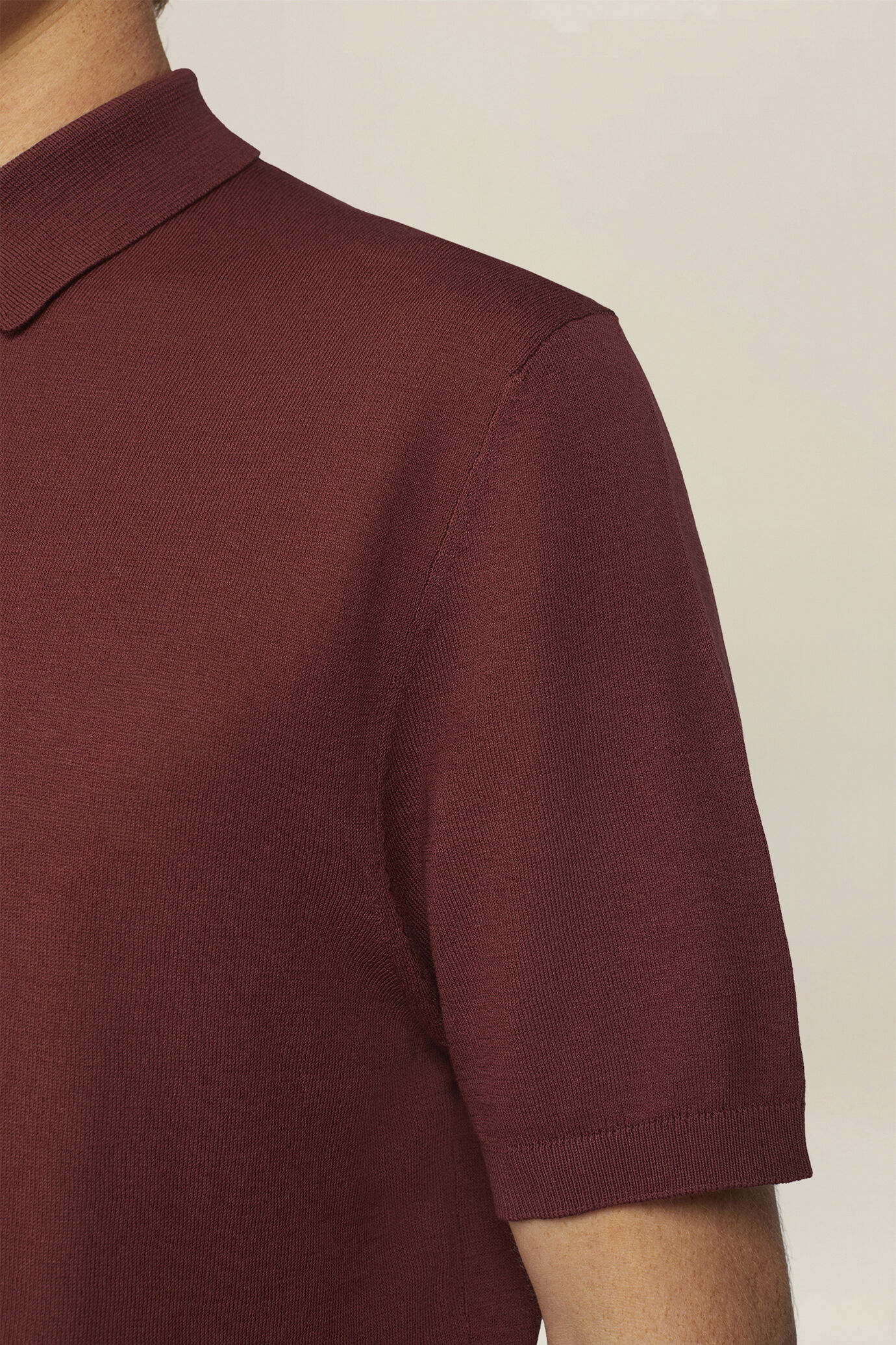 Polo uomo a maglia in 100% cotone regular fit image number 3