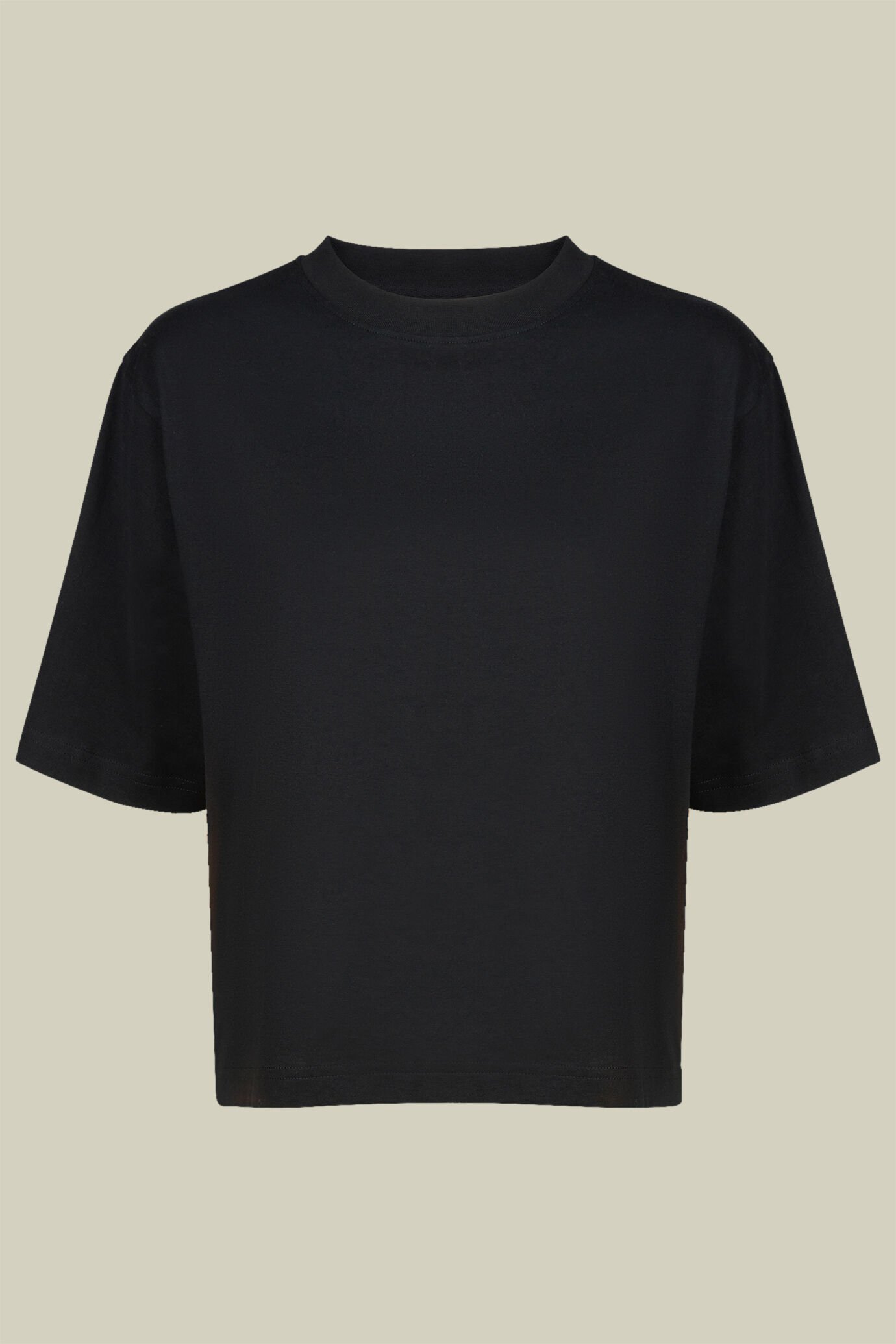 Damen-T-Shirt mit Rundhalsausschnitt und halblangen Ärmeln aus 100 % Baumwolle in normaler Passform