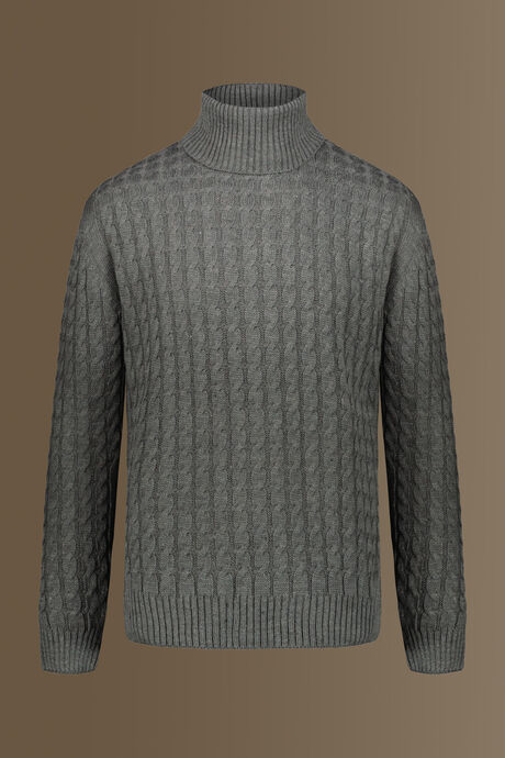 Turtle neck sweater, wool blend
