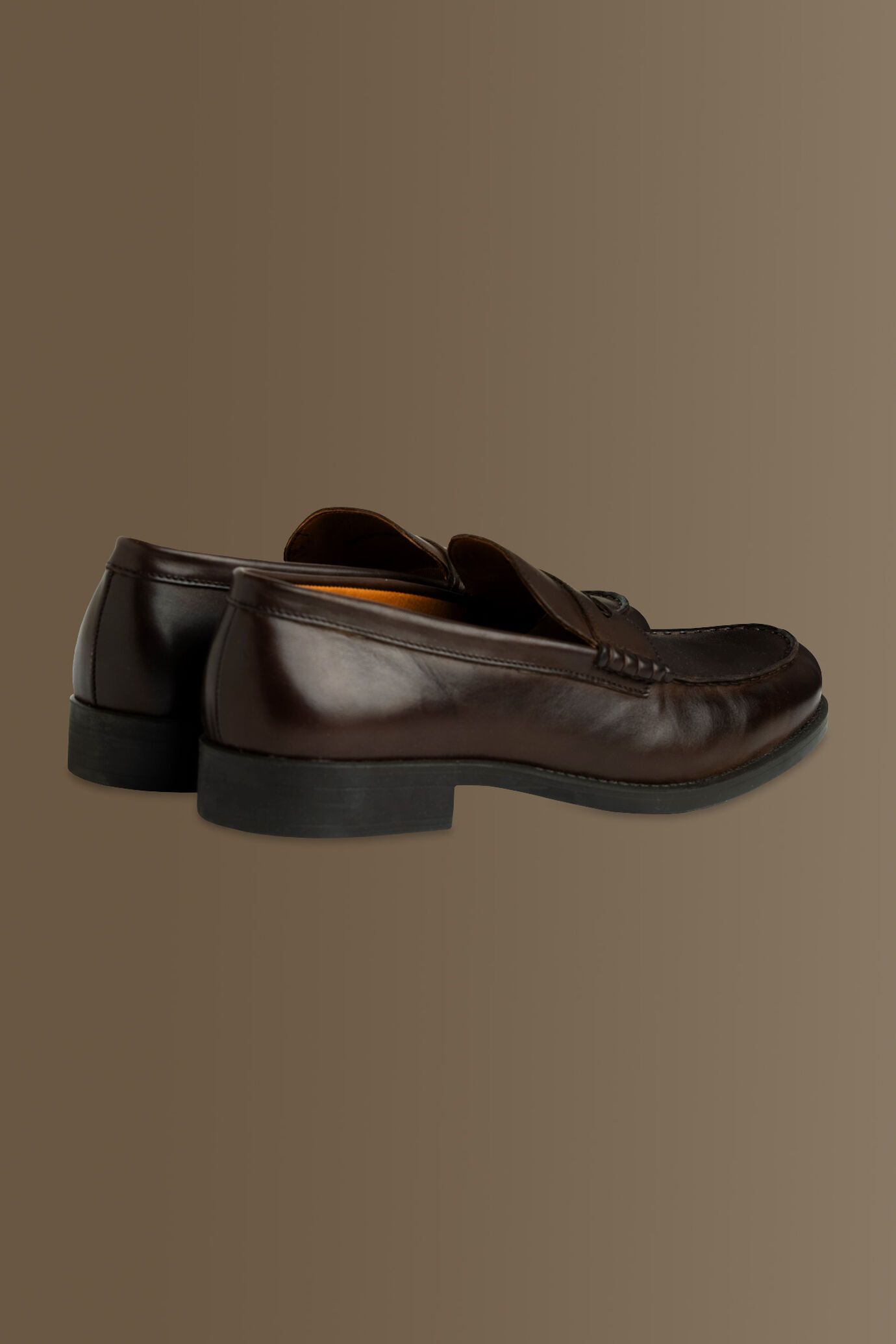 100% leather loafer shoes image number 4