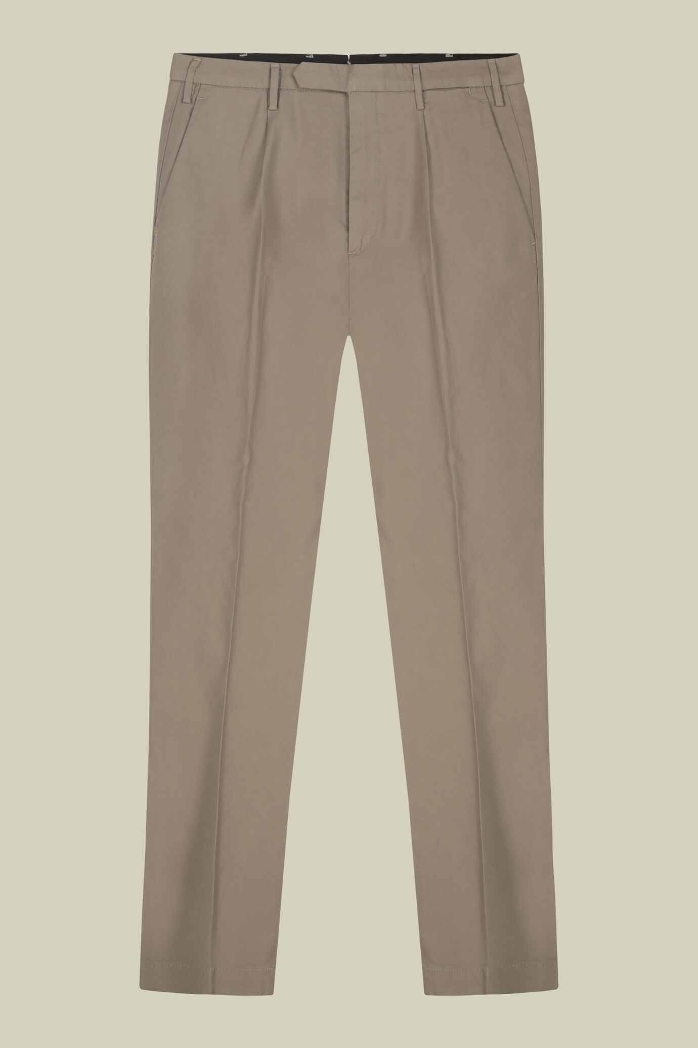 Pantalone uomo classico in twill regular fit image number 4