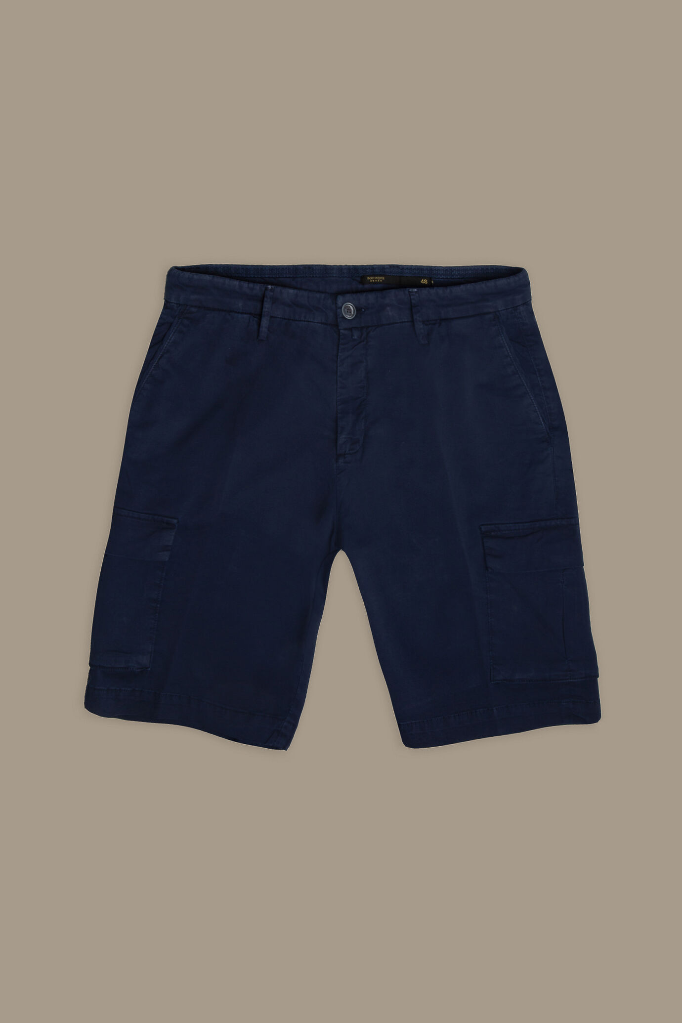 Cargo bermuda twill cotone image number 4