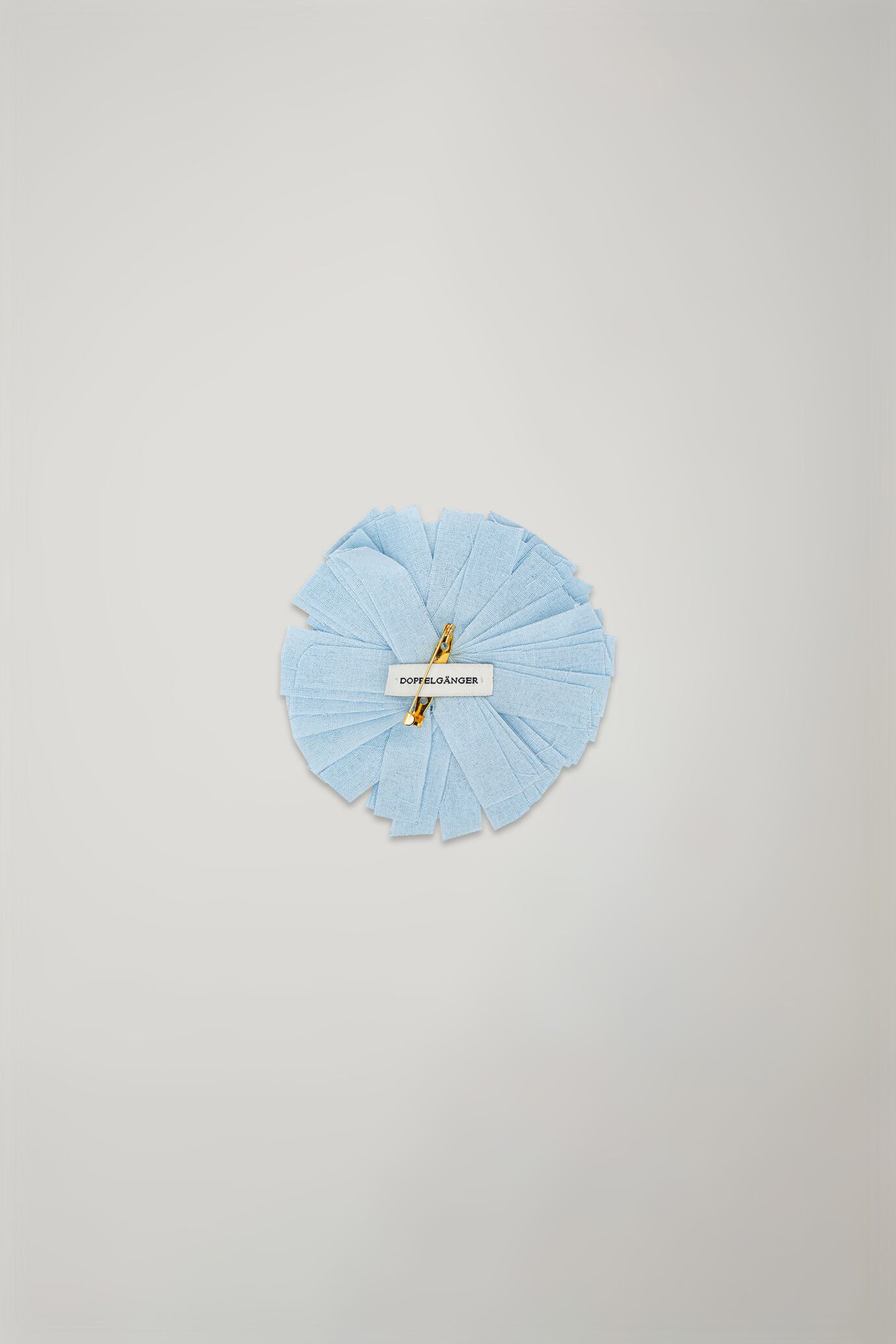 Broche fleur en tissu 100 % coton image number 1