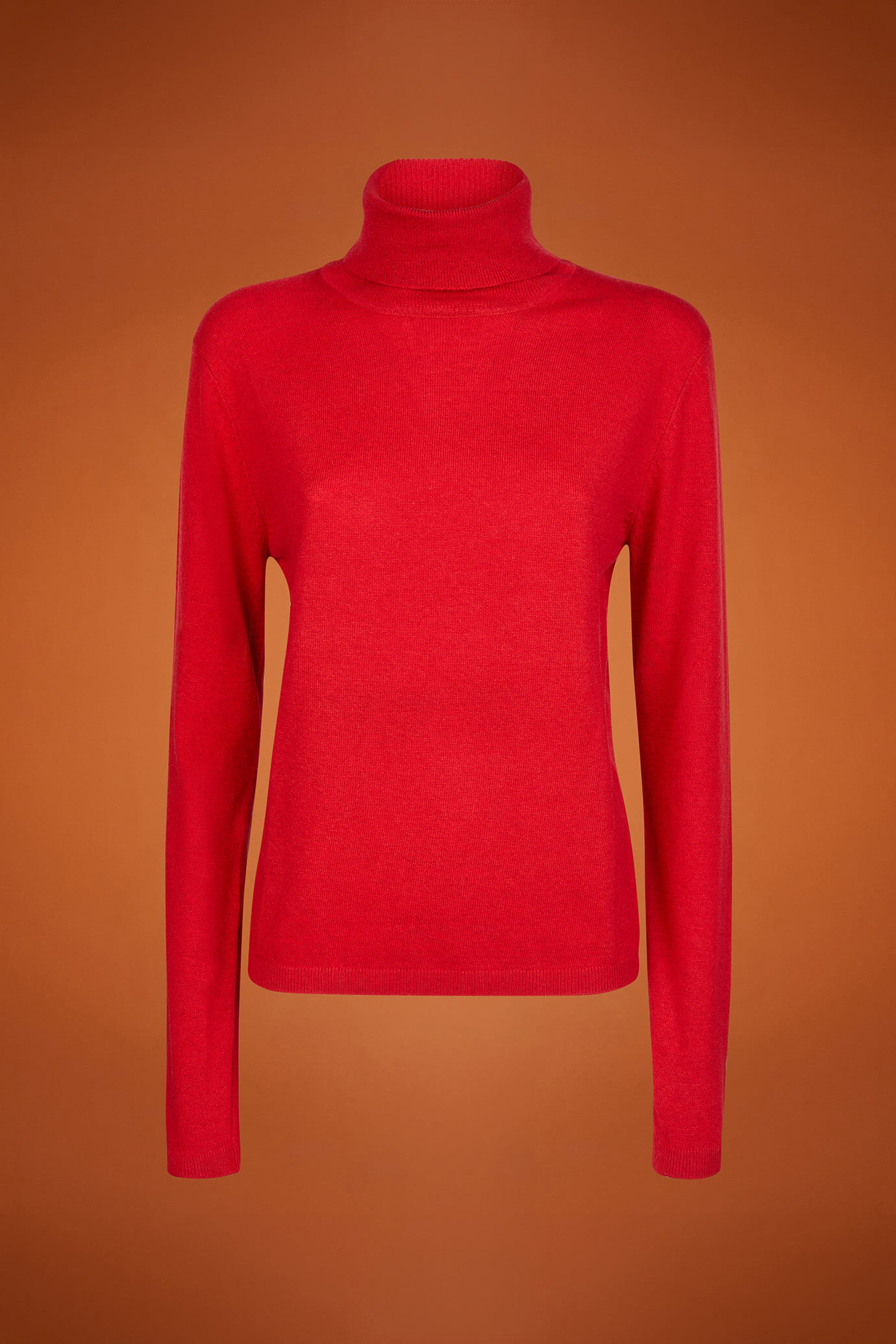 Pull col montant pour femme, coupe classique, en laine et cachemire image number 4