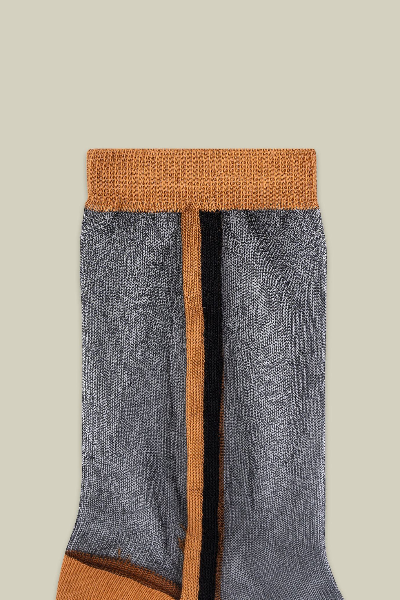 Chaussettes transparentes pour femme avec rayures latérales image number 2