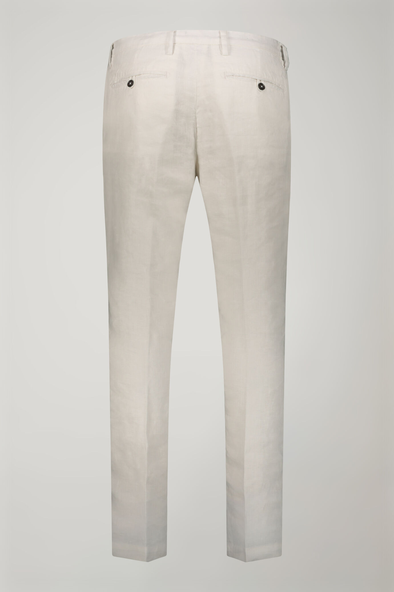 Regular fit Chino trousers 100% linen image number 5
