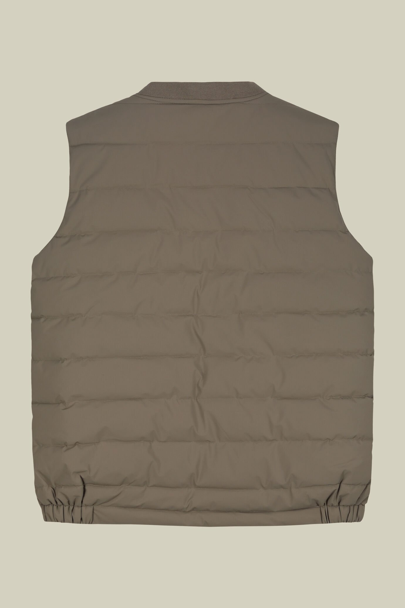 Men's reversible two-colour sleeveless vest with light padding image number 7