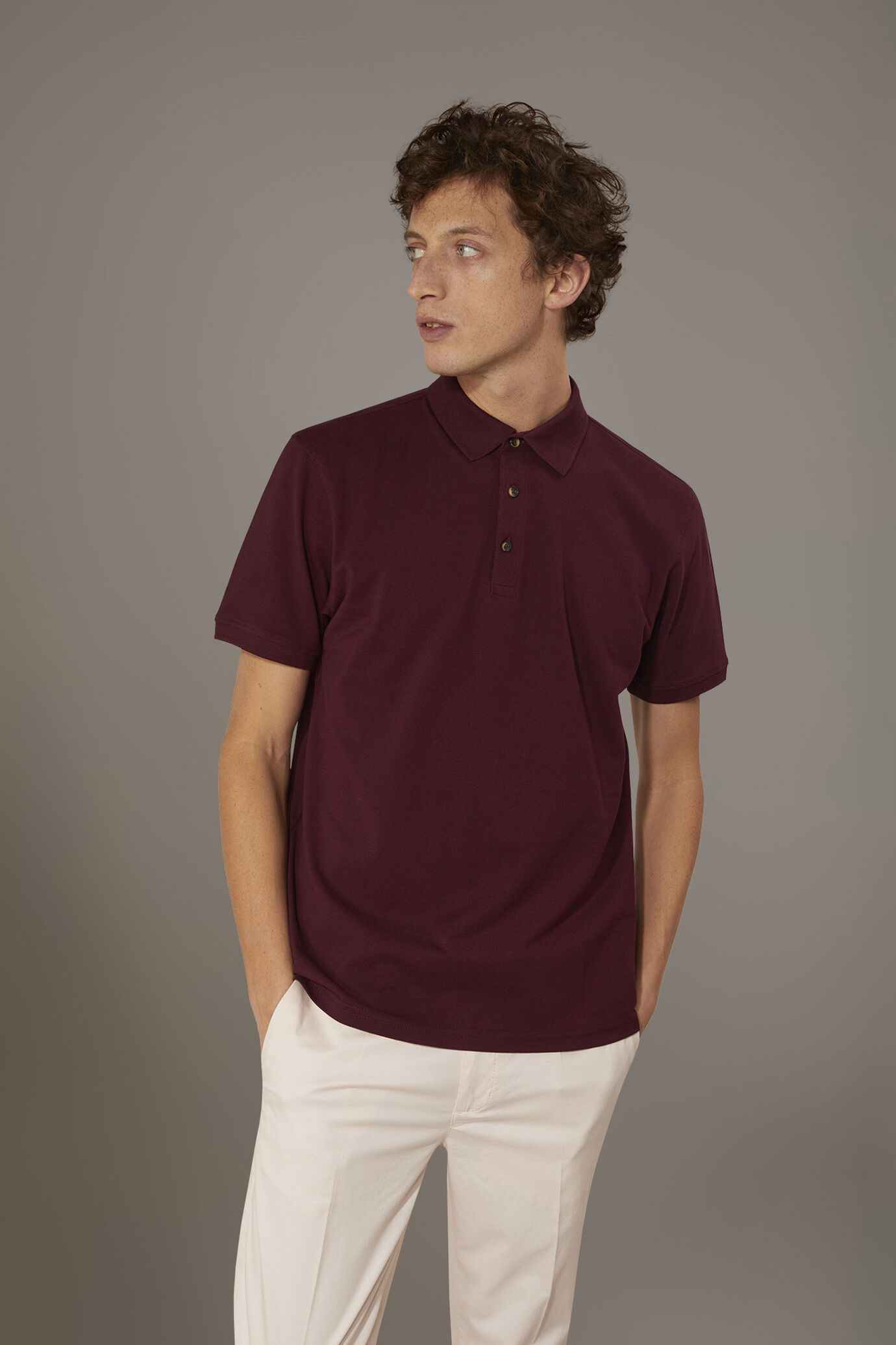 Polo manica corta 100% cotone piquet image number 0