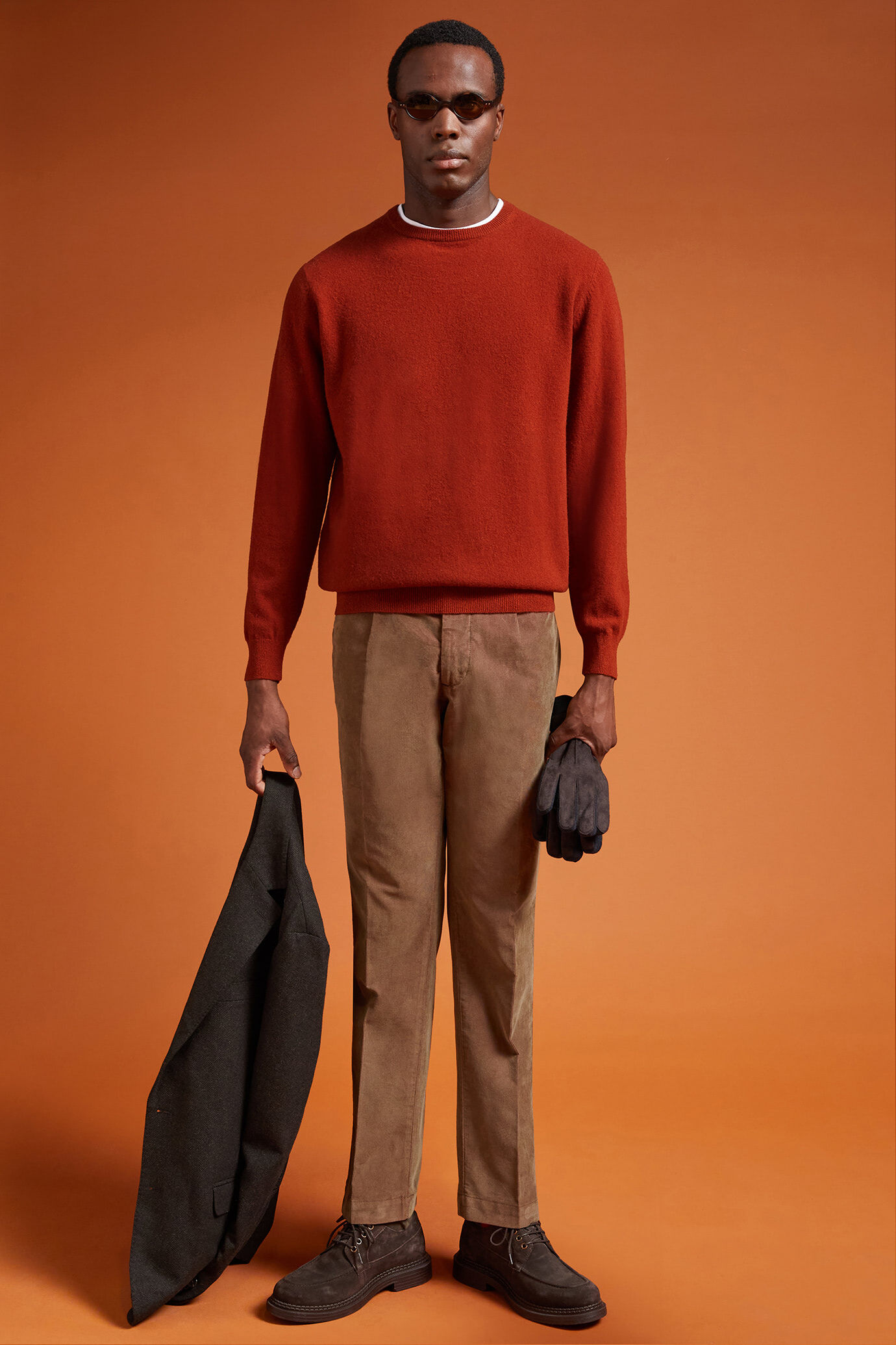 Maglia uomo girocollo misto lana lambswool regular fit image number 1