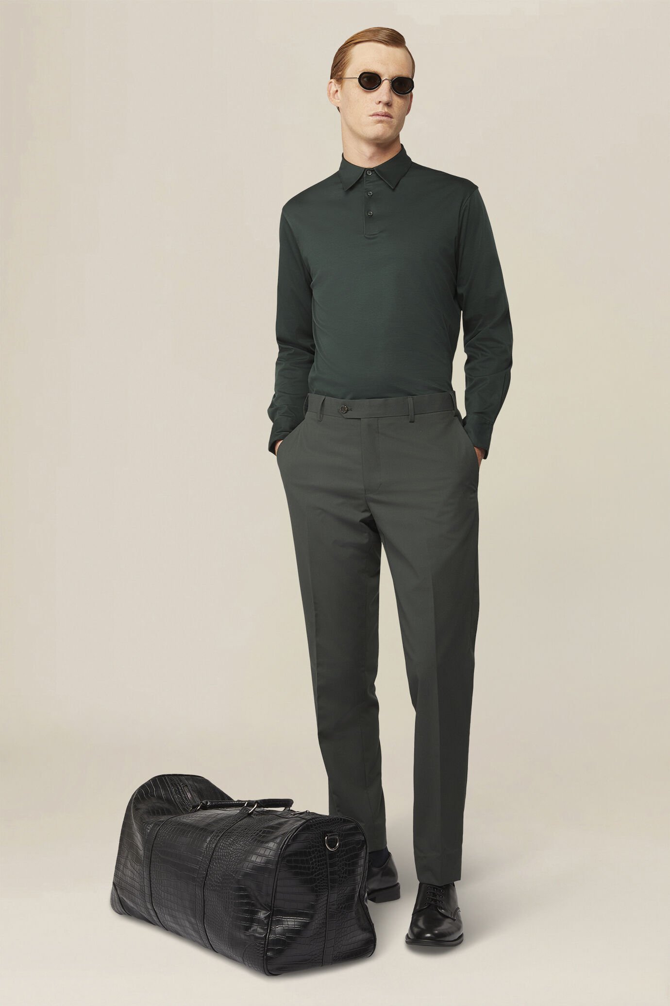 Men's polo shirt in 100% cotton, regular fit image number 1