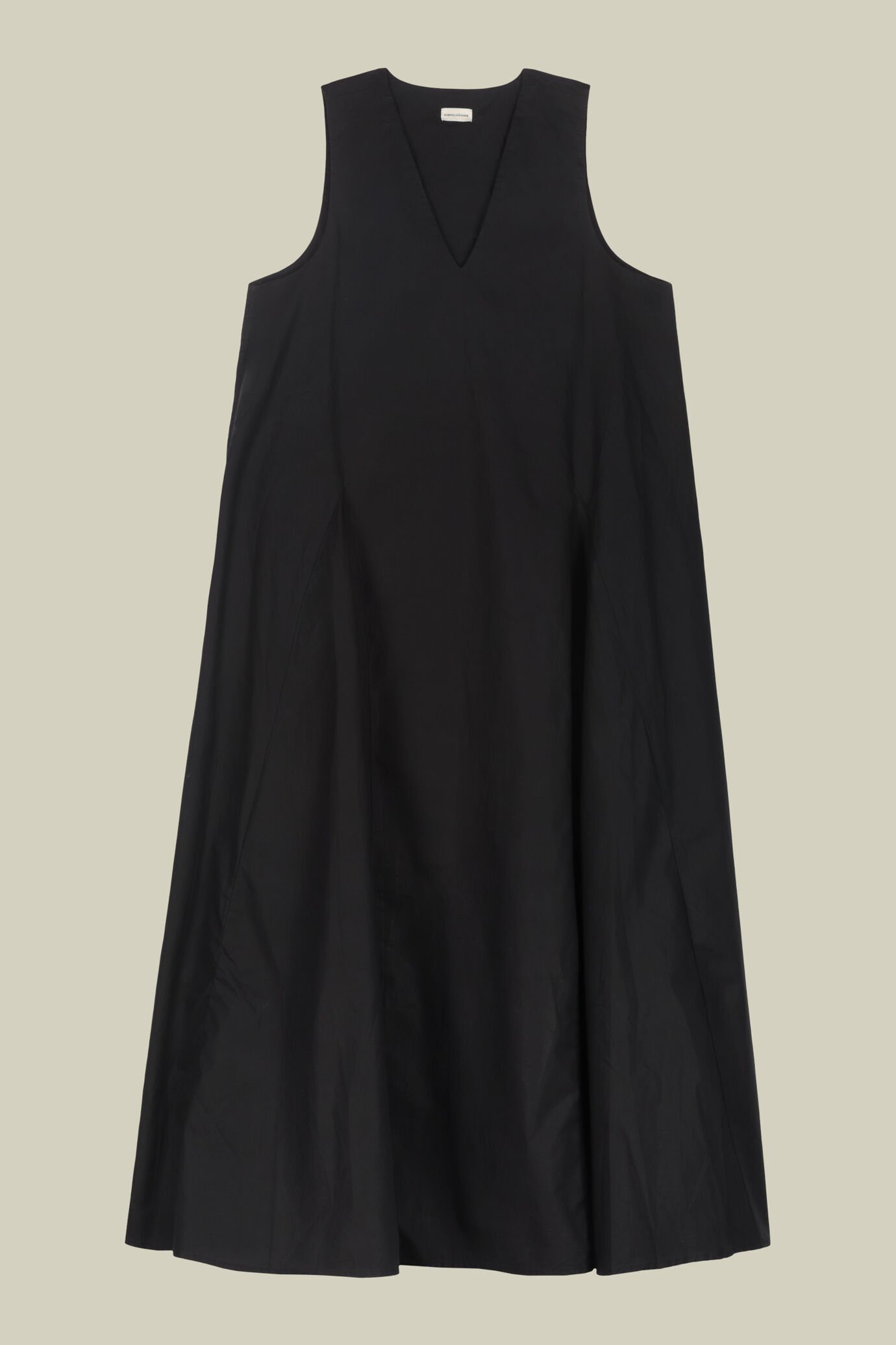 Abito donna lungo svasato con scollo a V