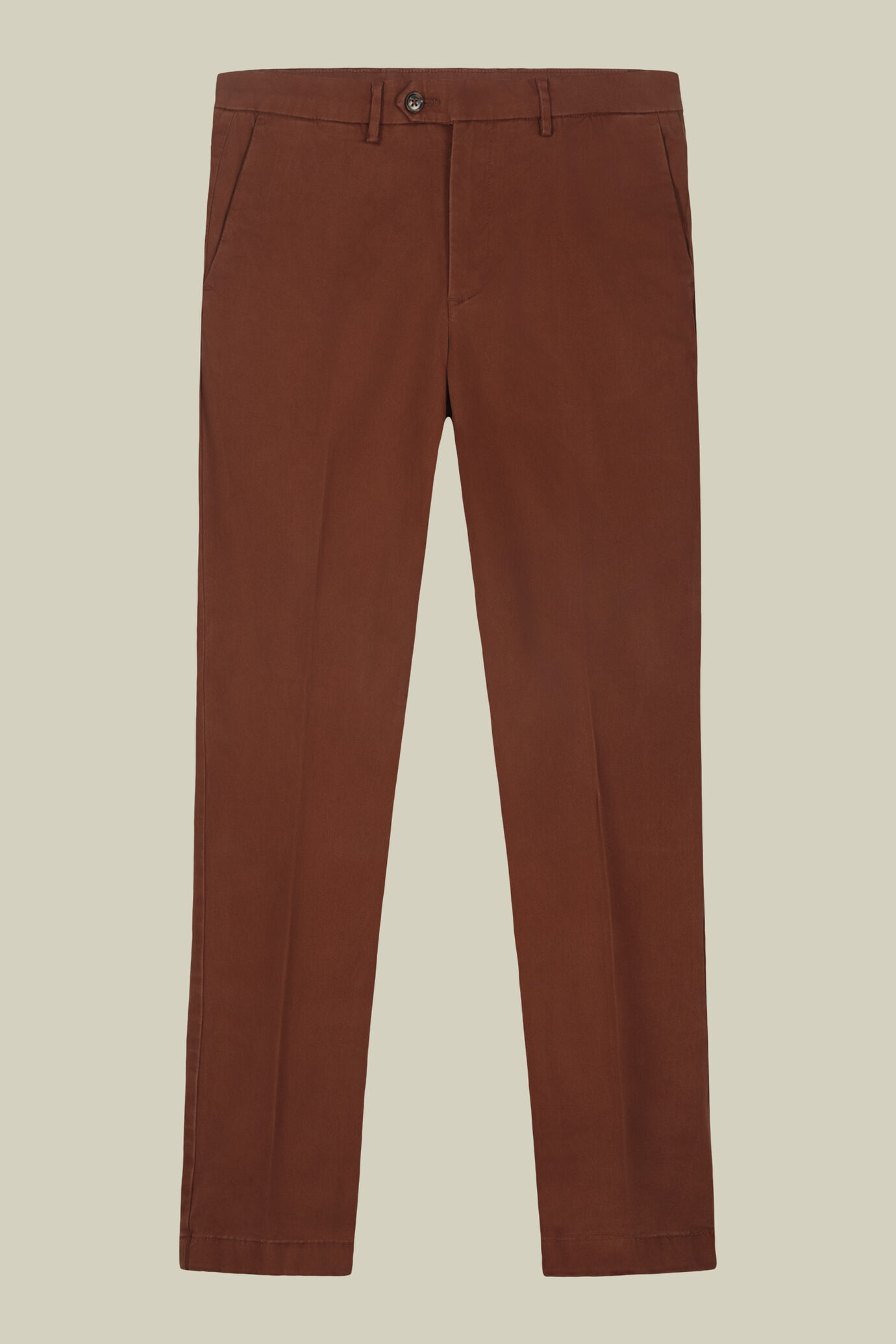 Classic men's chinos in regular fit with stretch twill construction image number 4