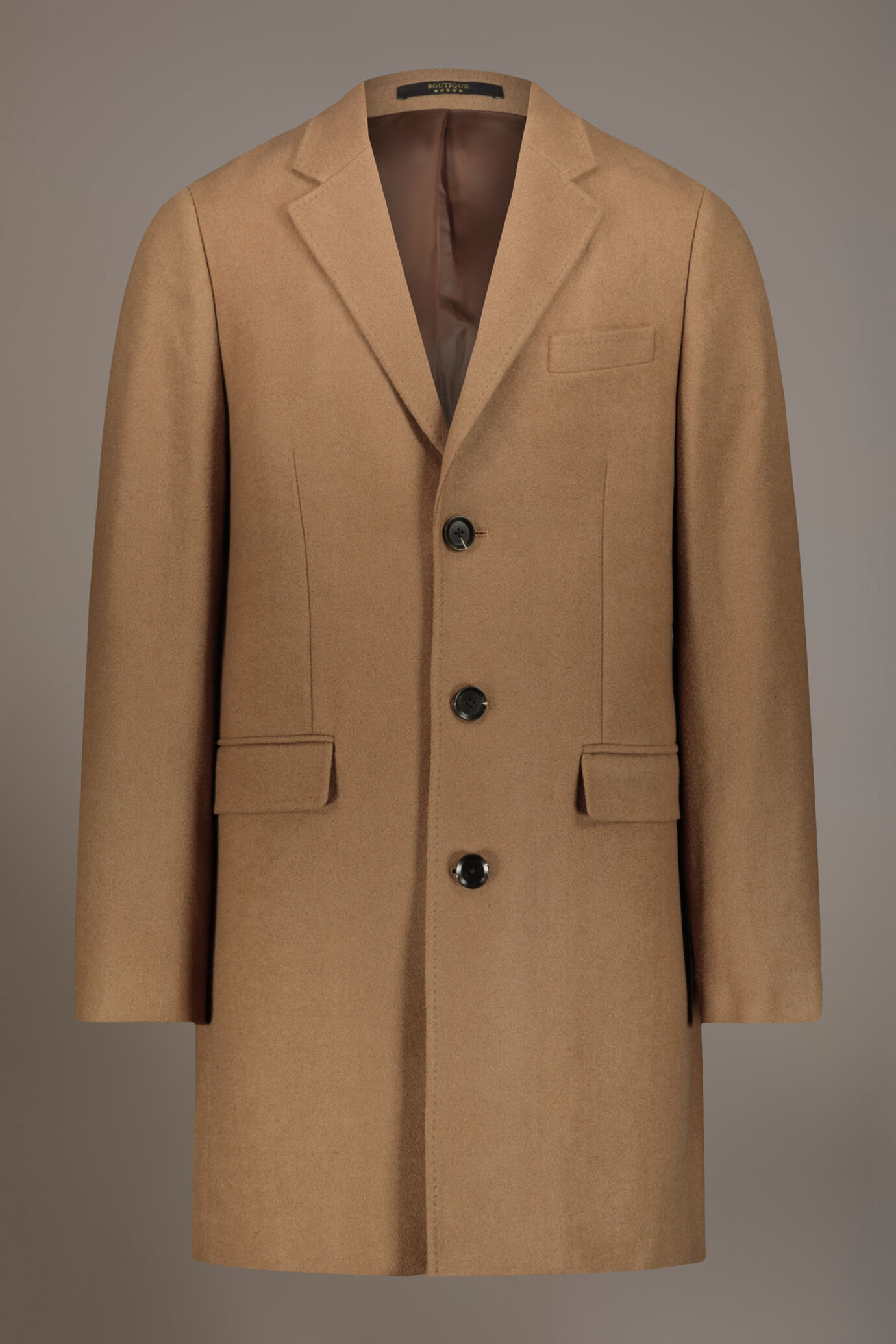 Cappotto classico monopetto misto lana image number 4