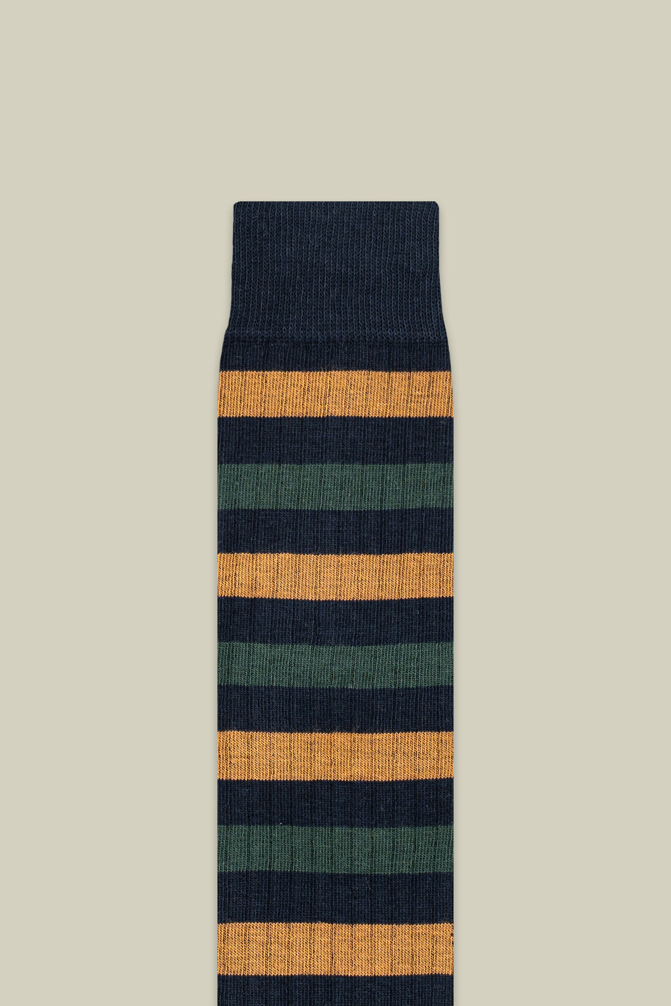 Chaussettes homme en maille lisse avec rayures horizontales