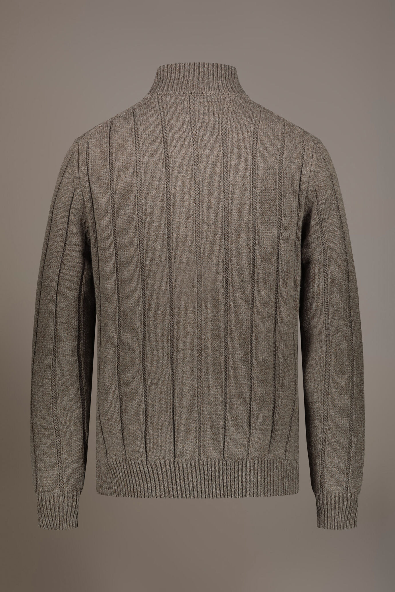 Wool mixed cardigan with braids image number 5