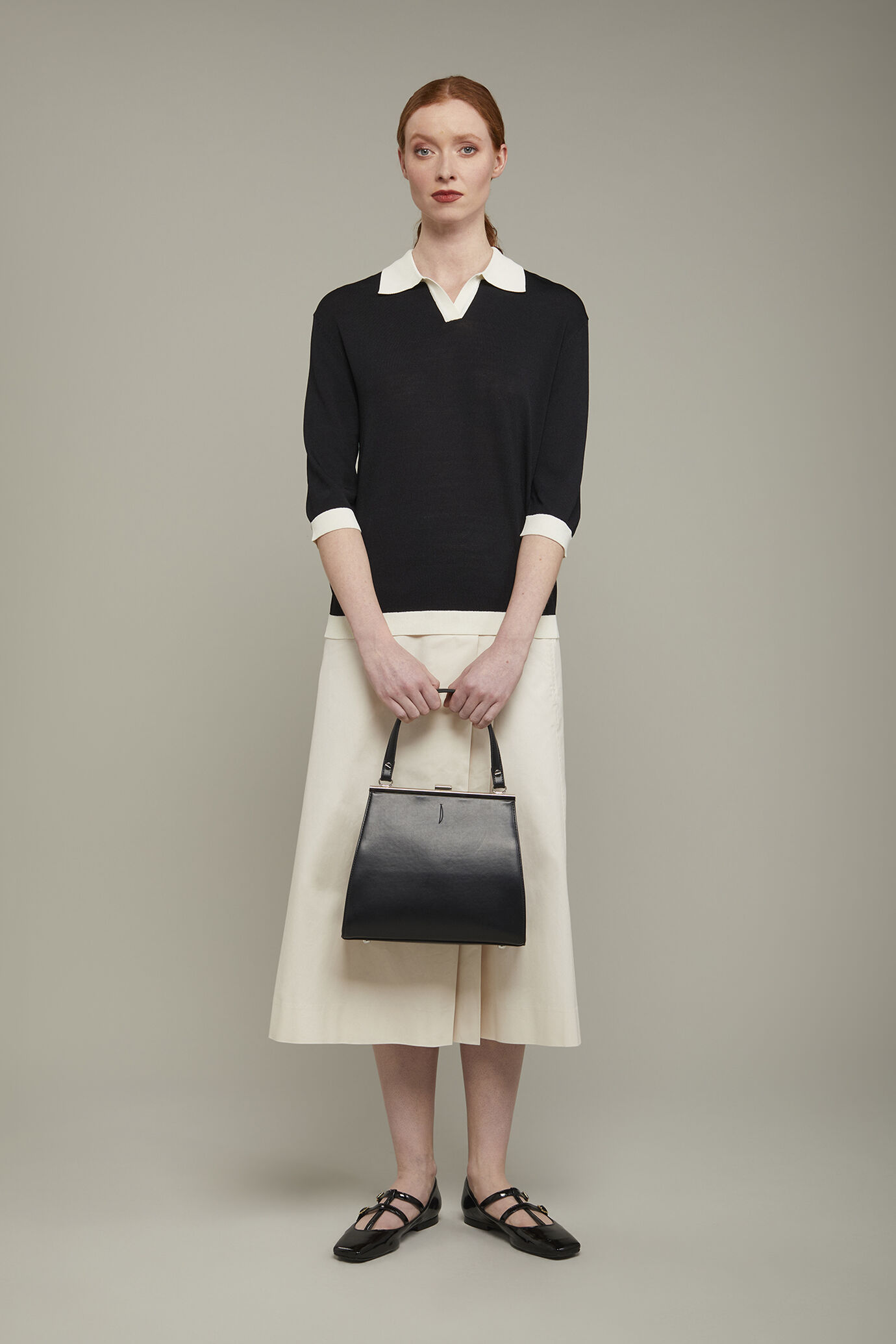 Women’s polo with three-quarter sleeve regular fit image number 0