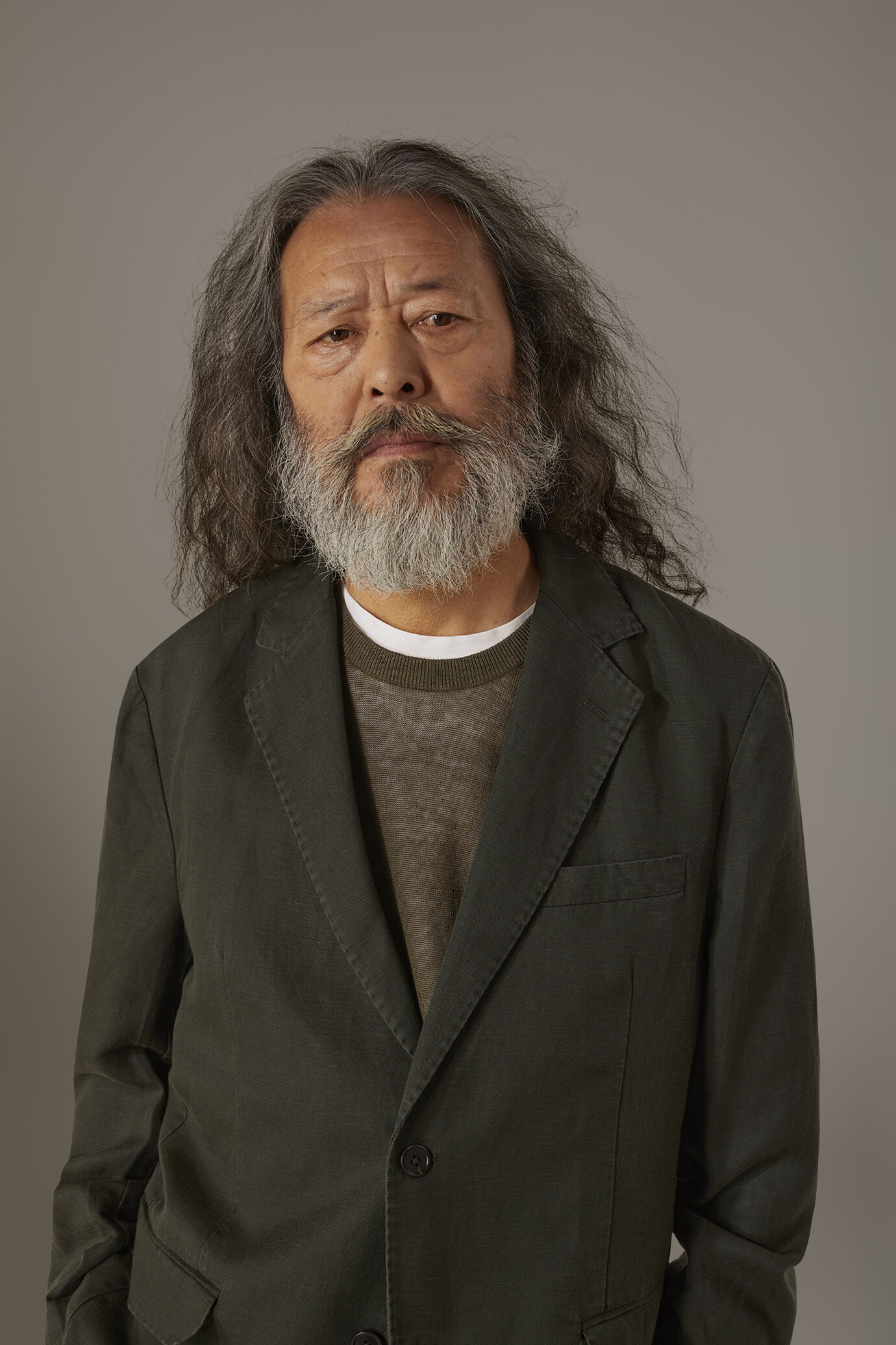 Single breasted linen blend jacket with flap pocket image number 2