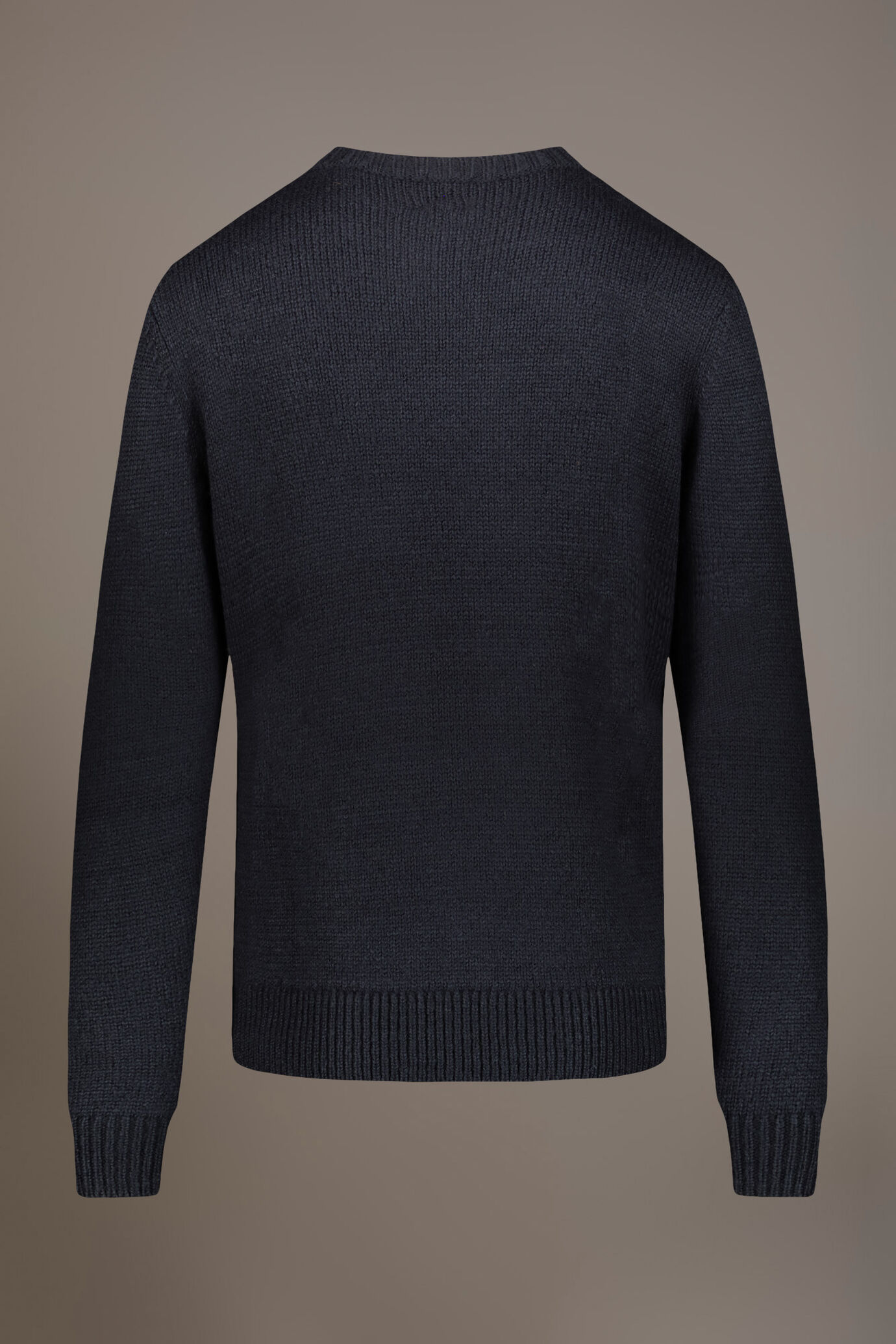 Round neck wool blend sweater image number 5