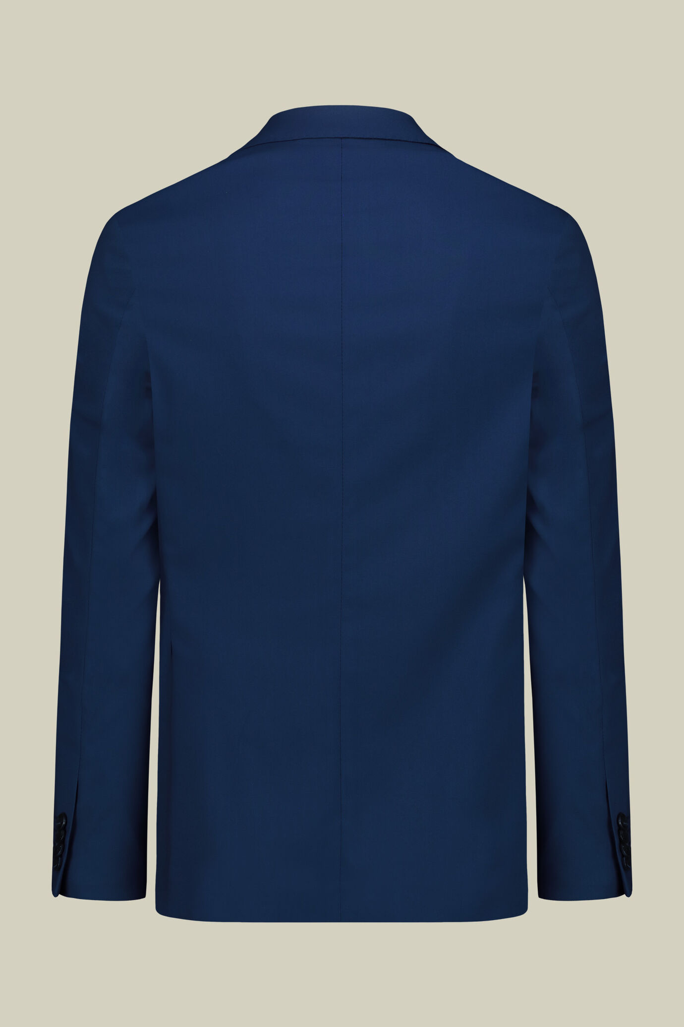Men's single-breasted suit in plain weave fabric, regular fit image number 1