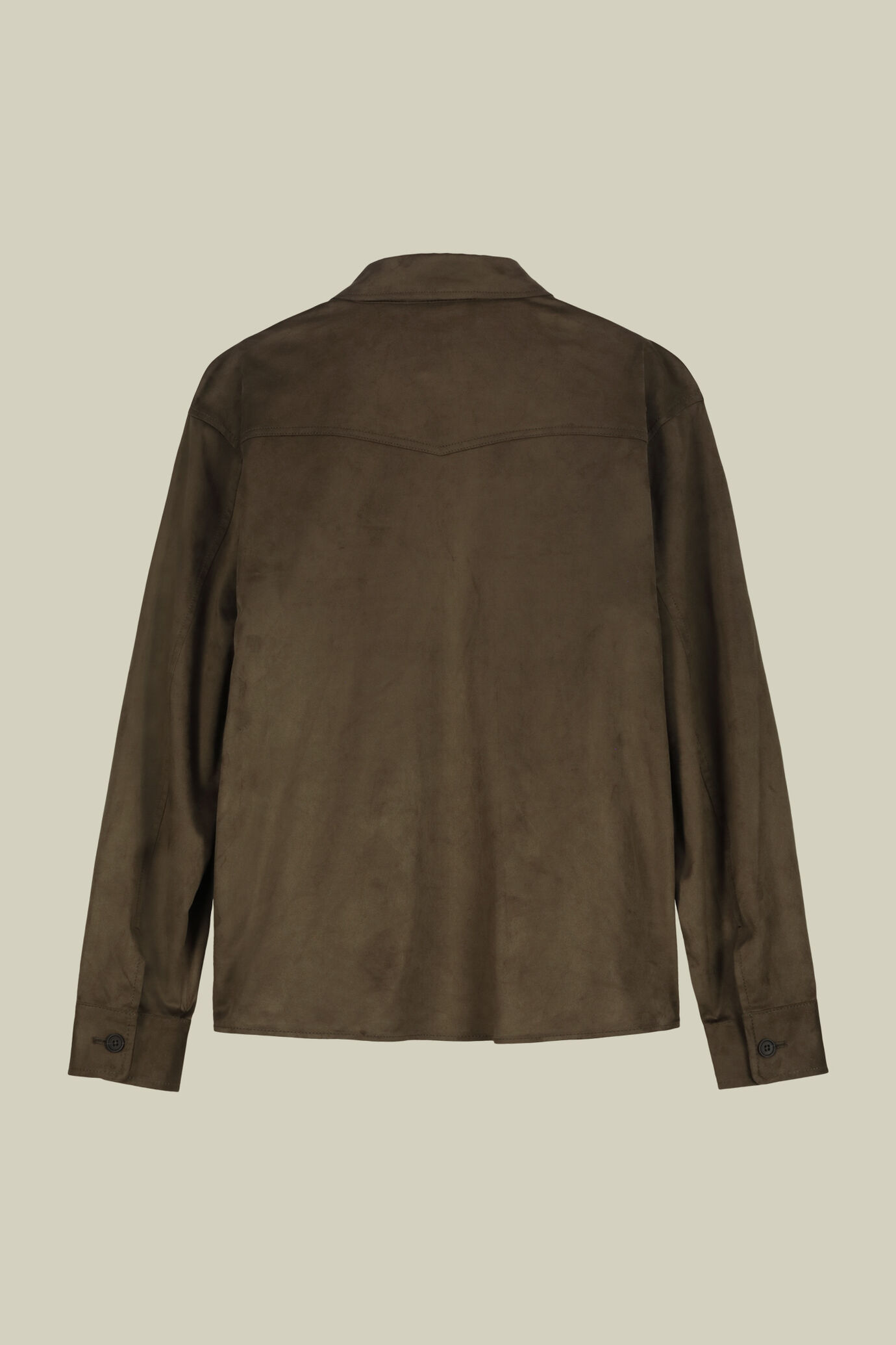 Ungefütterte Hemdjacke aus Kunst-Veloursleder für Herren image number 6