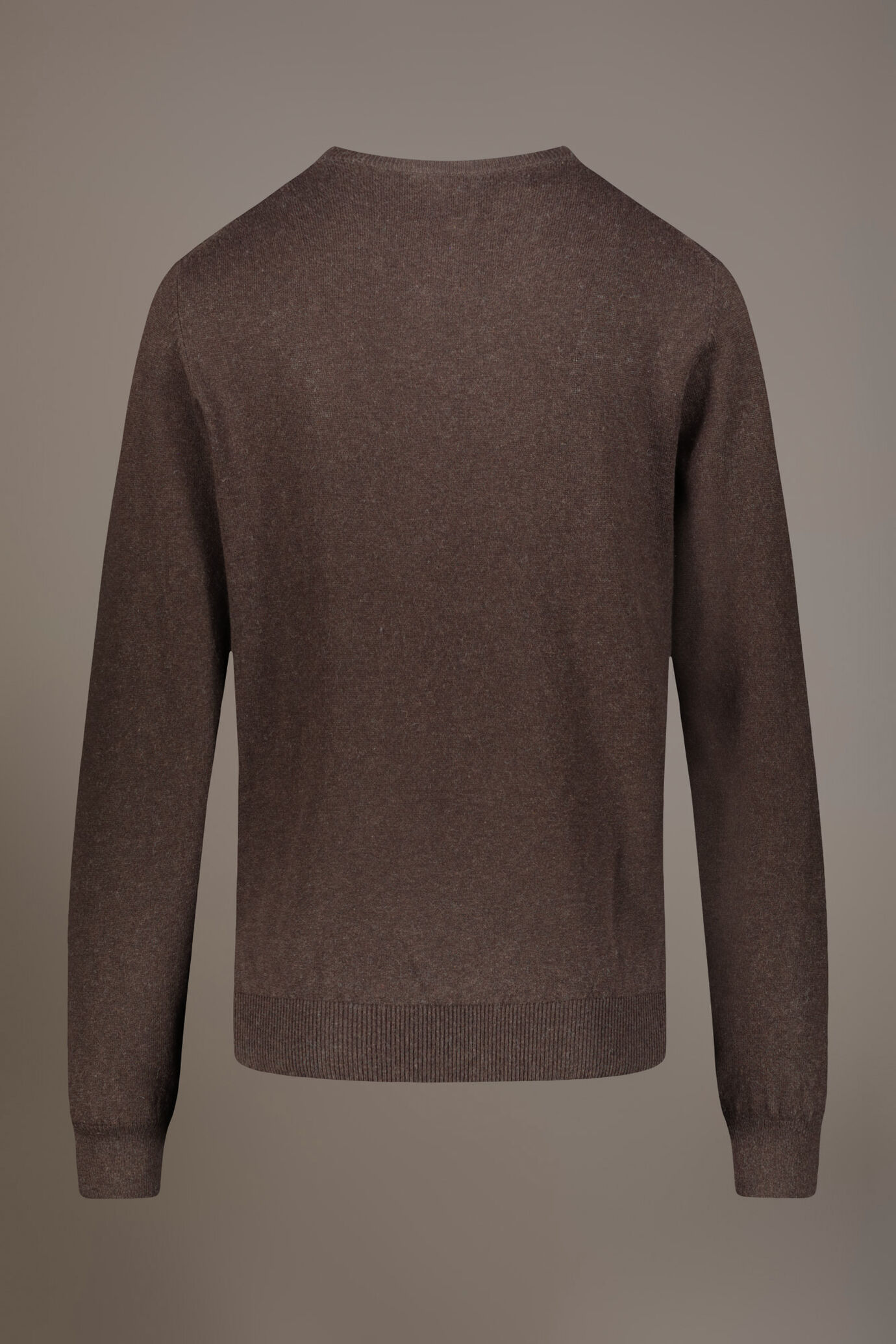 Wool blend round neck sweater image number 5