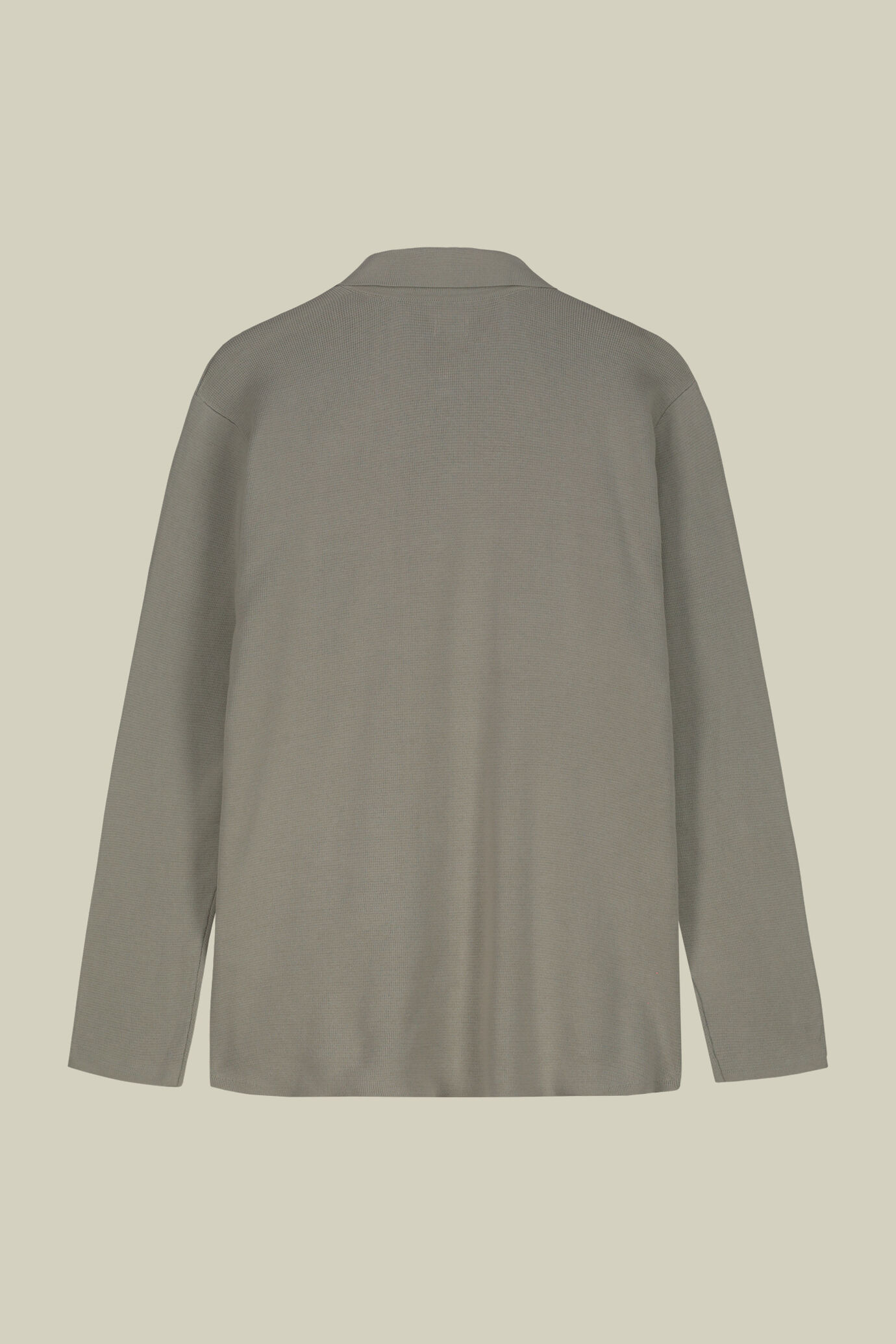 Men's shirt jacket with patch pockets, 100% cotton milano rib knit image number 5