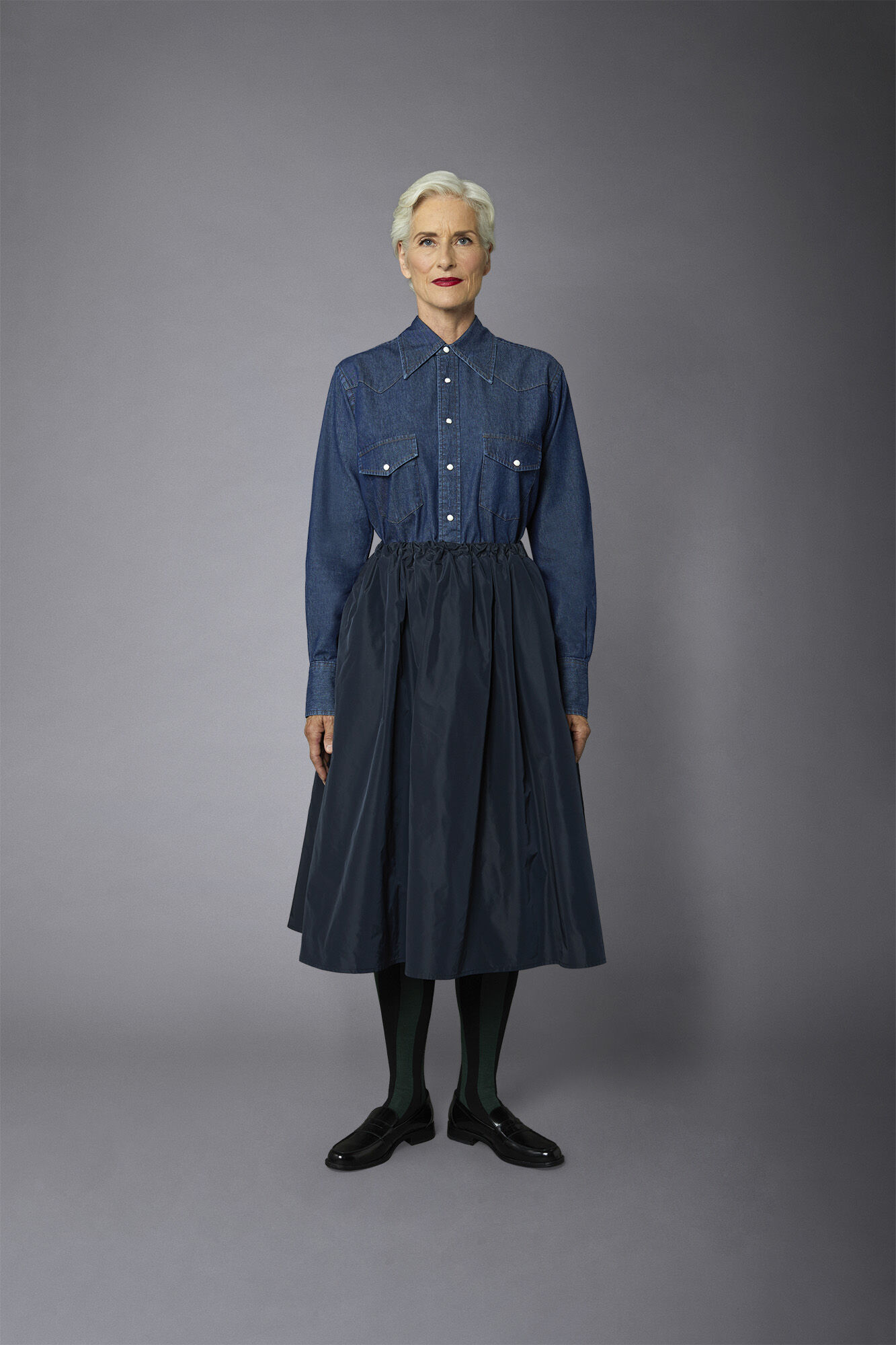 Gonna in denim linea a sirena - Kaos Store