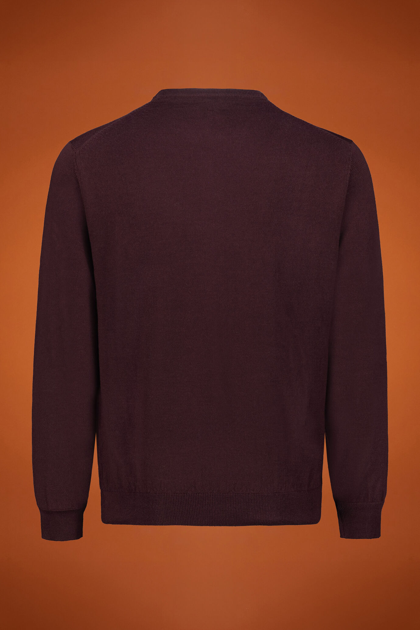 Pull homme à col rond, 100% laine mérinos extrafine, coupe classique image number 1