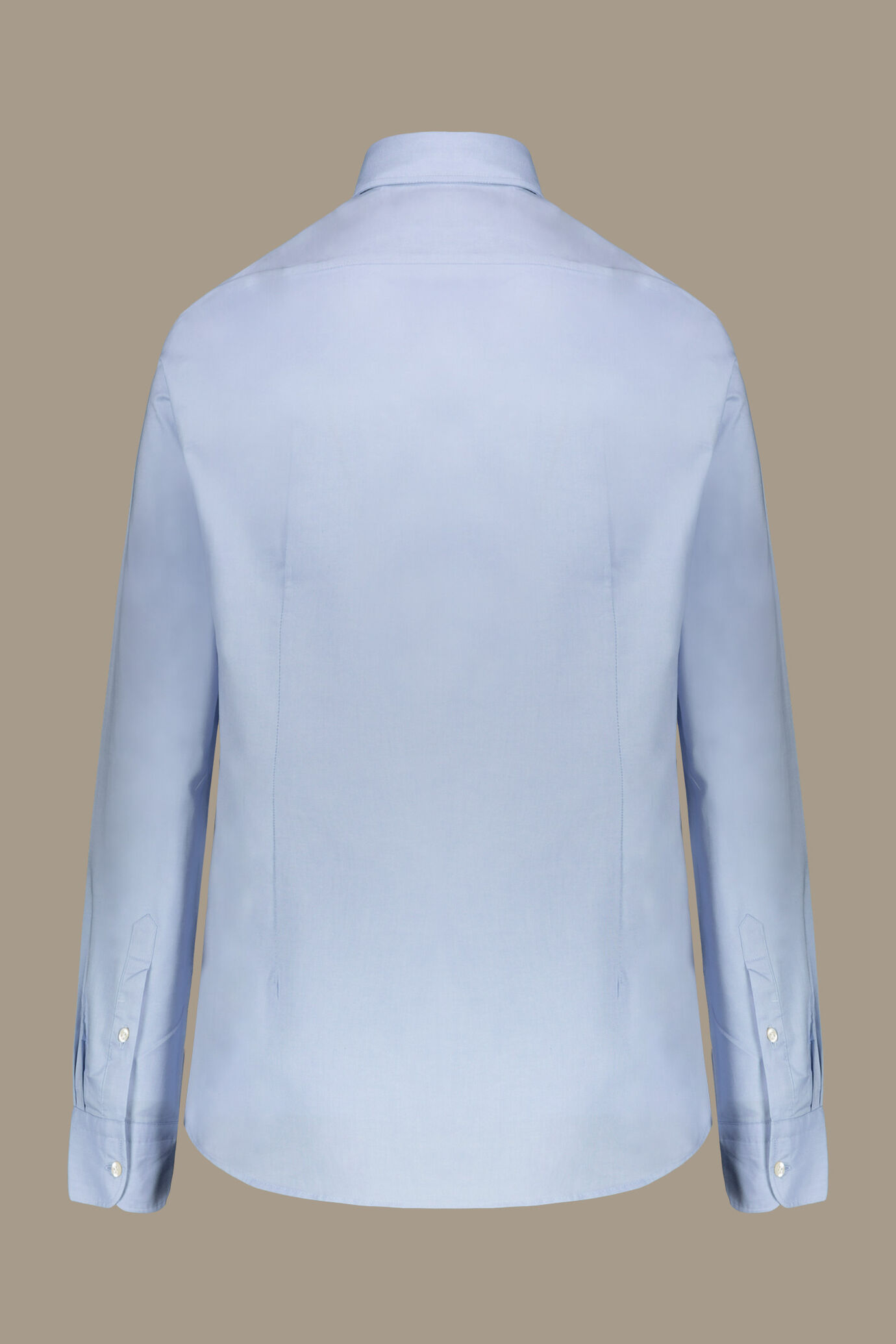 Camicia classica lavata uomo 100% cotone collo francese tessuto pinpoint image number 1