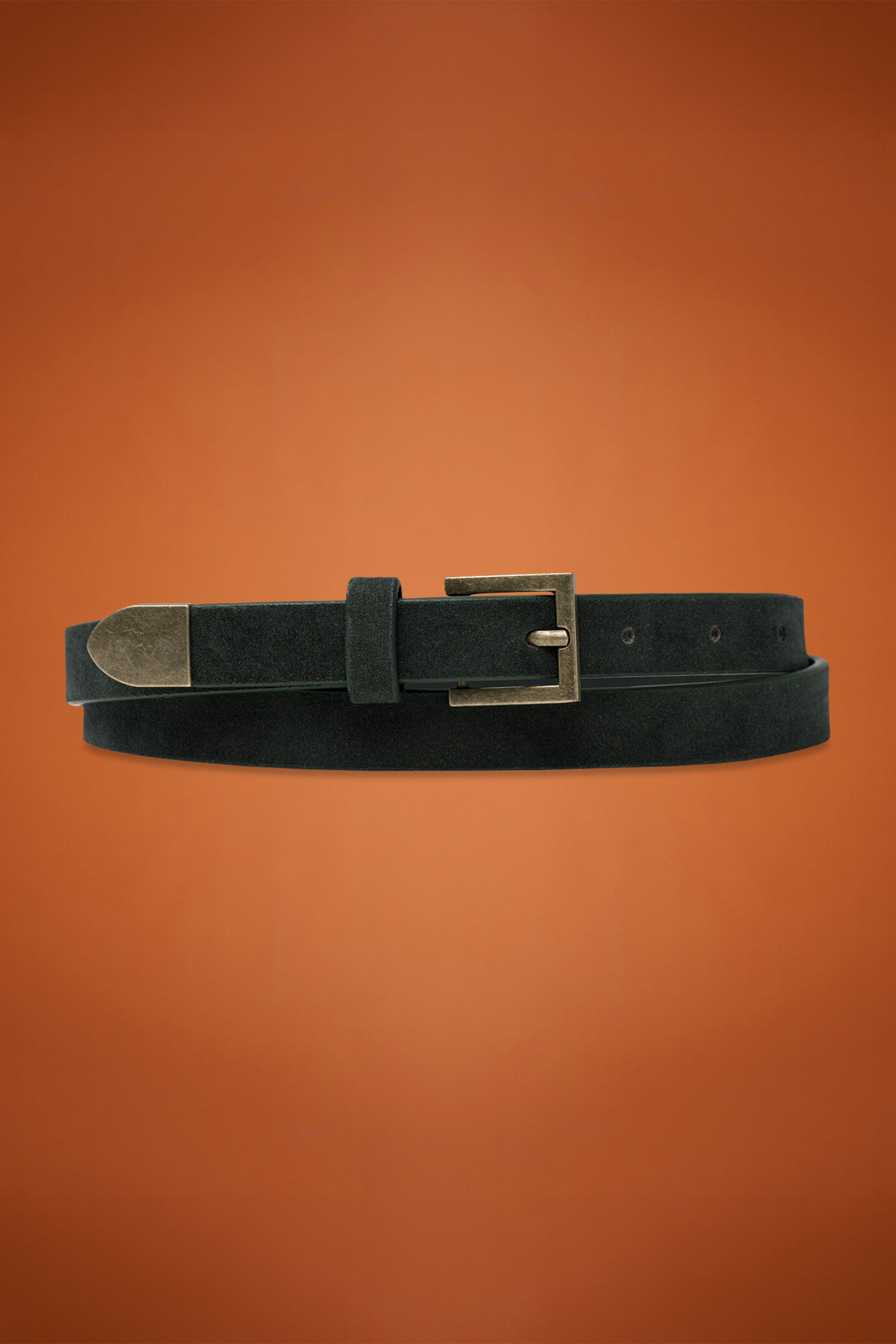 Women's belt coated with suede leather image number 0