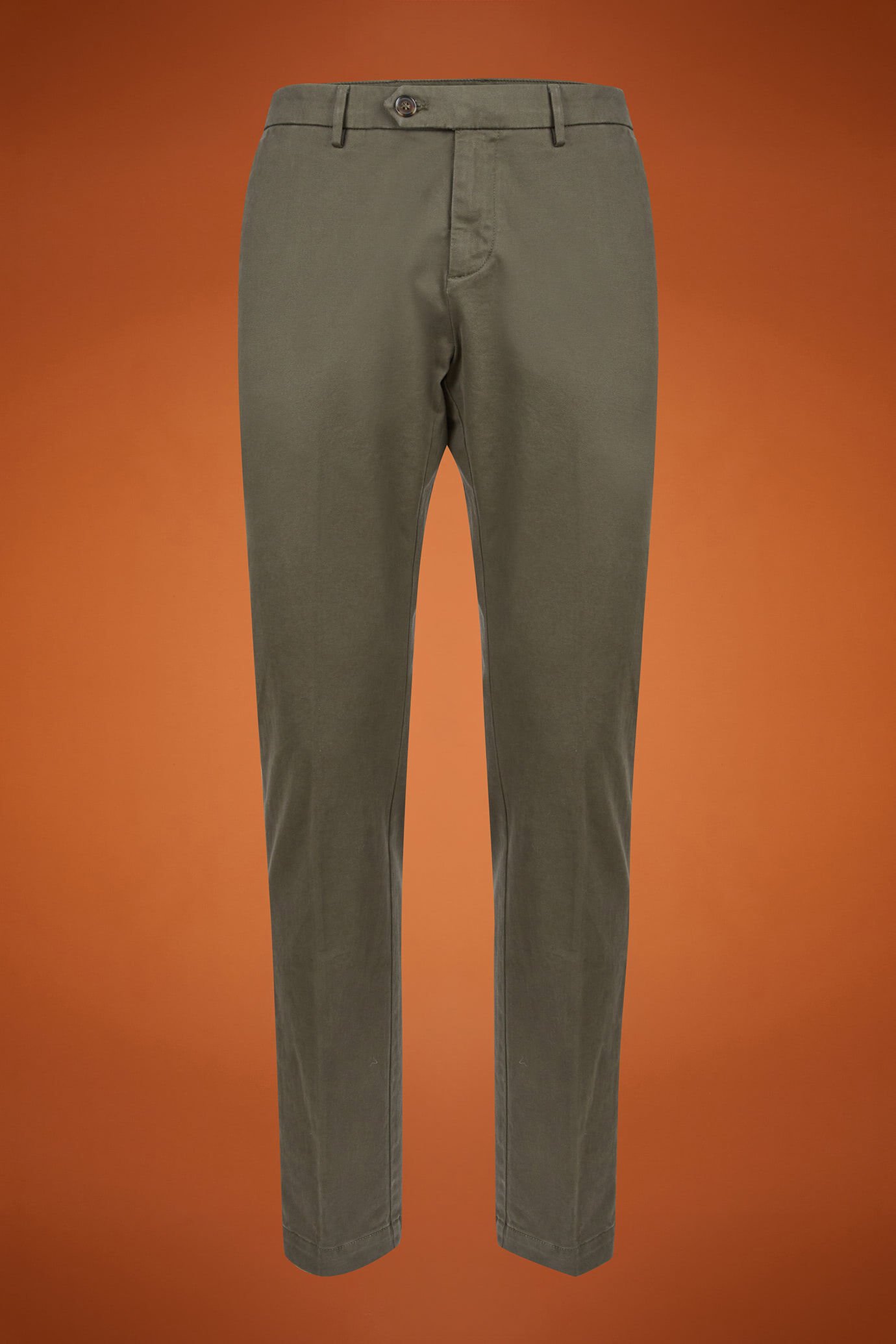 Pantalon classique pour homme, chino, en sergé, coupe classique
