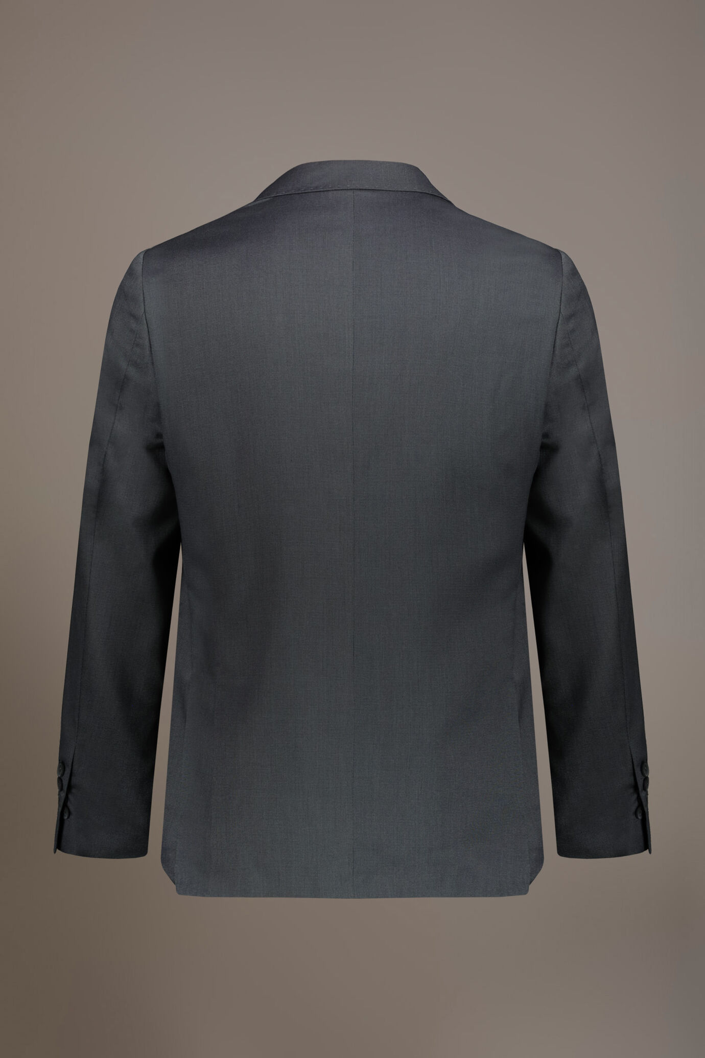 Regular fit single-breasted suit in microcheck fabric image number 6