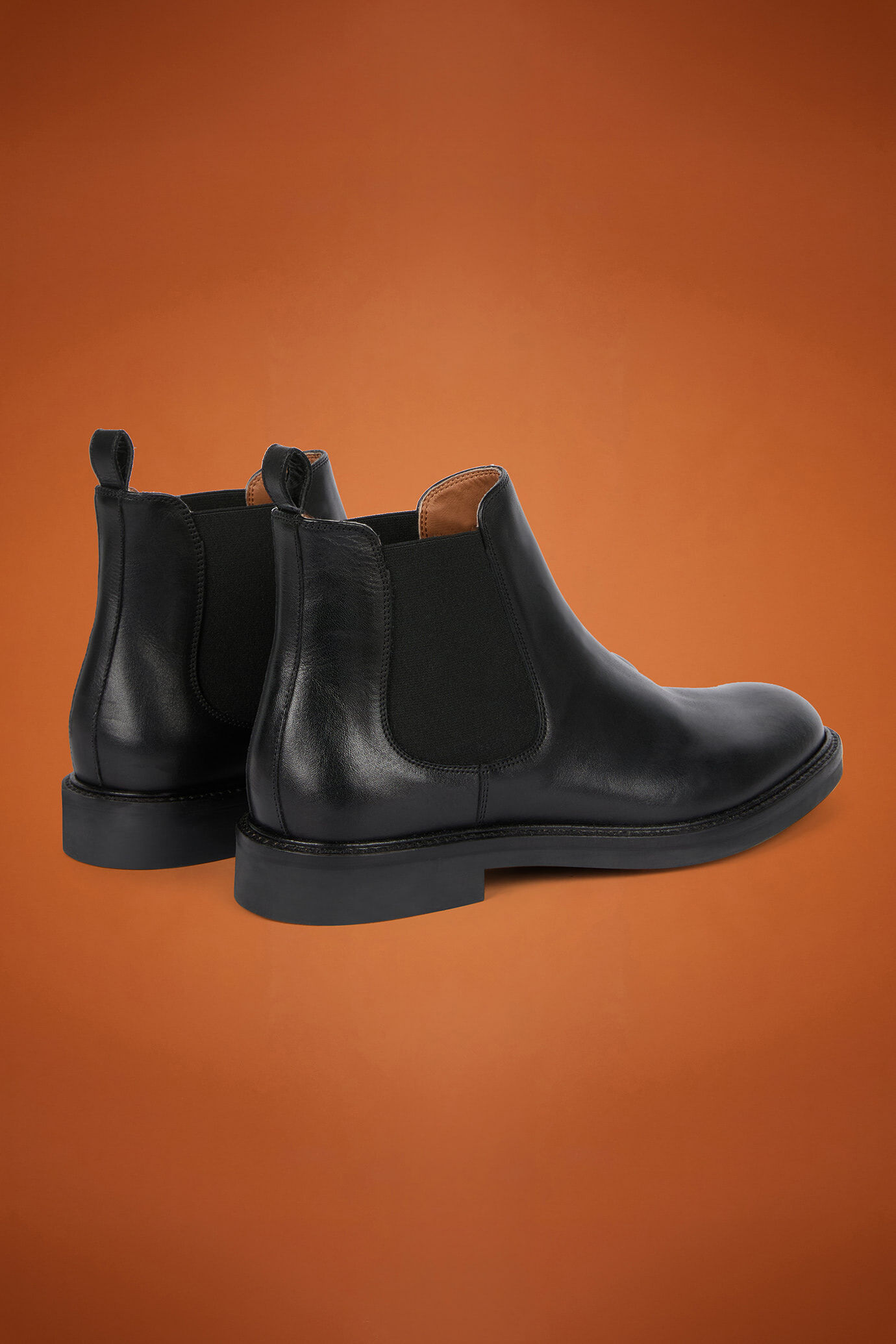 Chelsea-Stiefel für Herren aus 100 % Echtleder mit Gummisohle image number 2