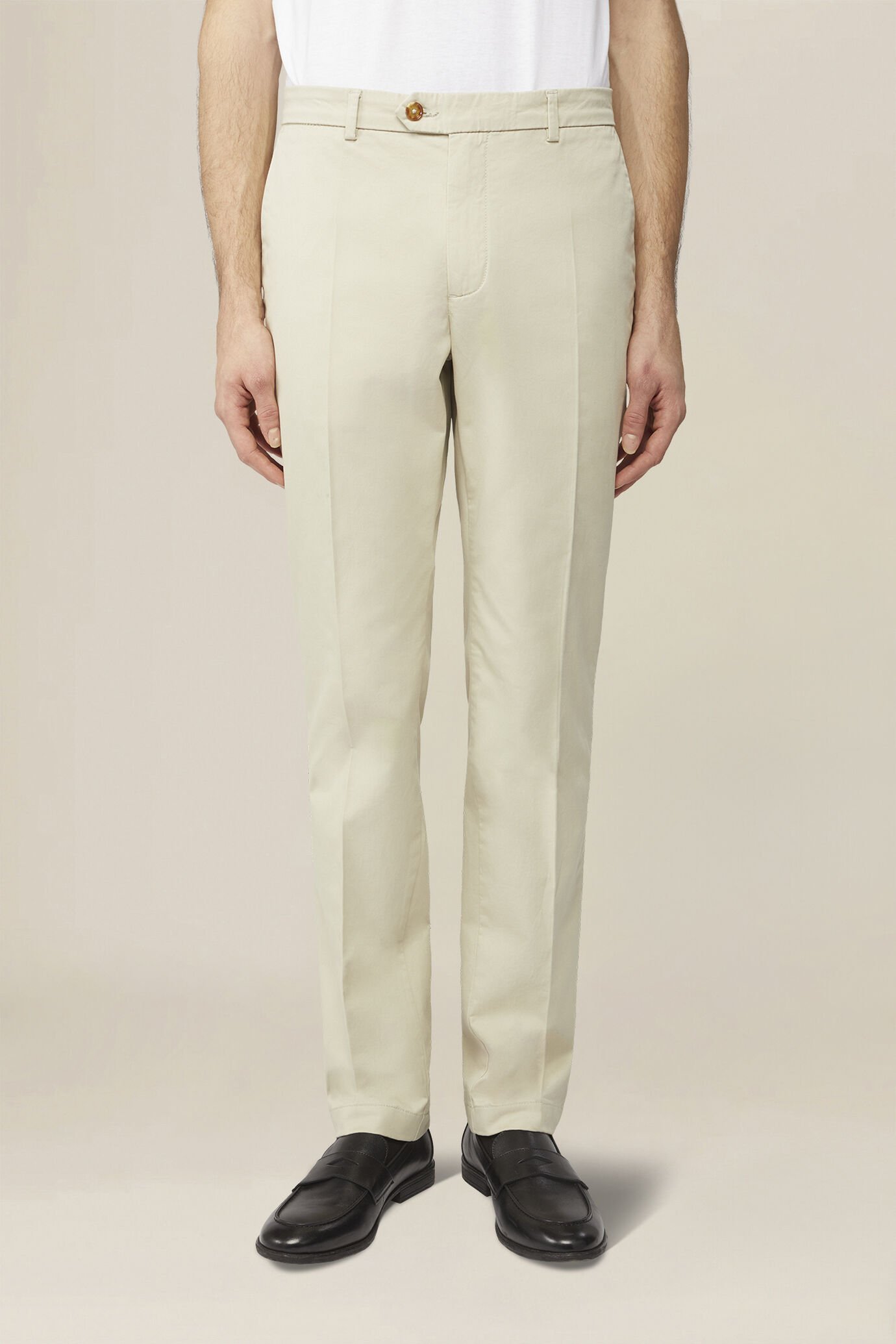 Men's classic chino trousers regular fit image number 1