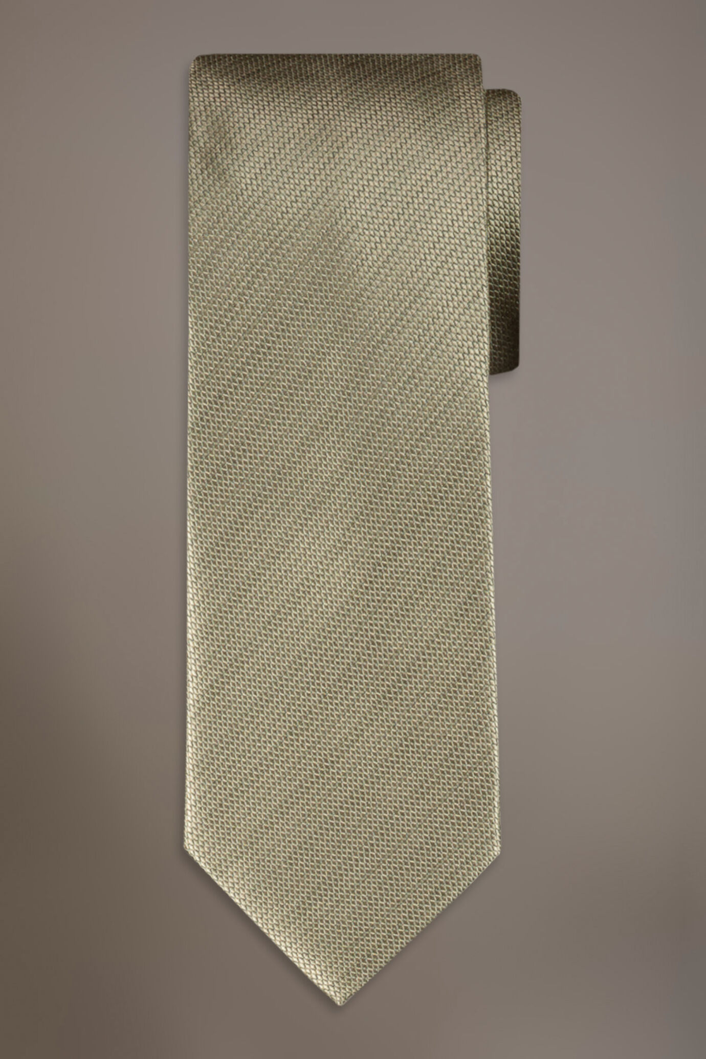 Solid colour tie jacquard image number 0