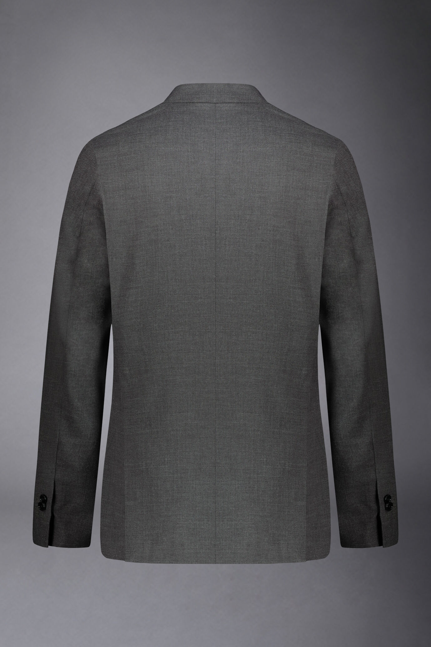 Men's regular fit single-breasted suit in grisaille fabric image number 6