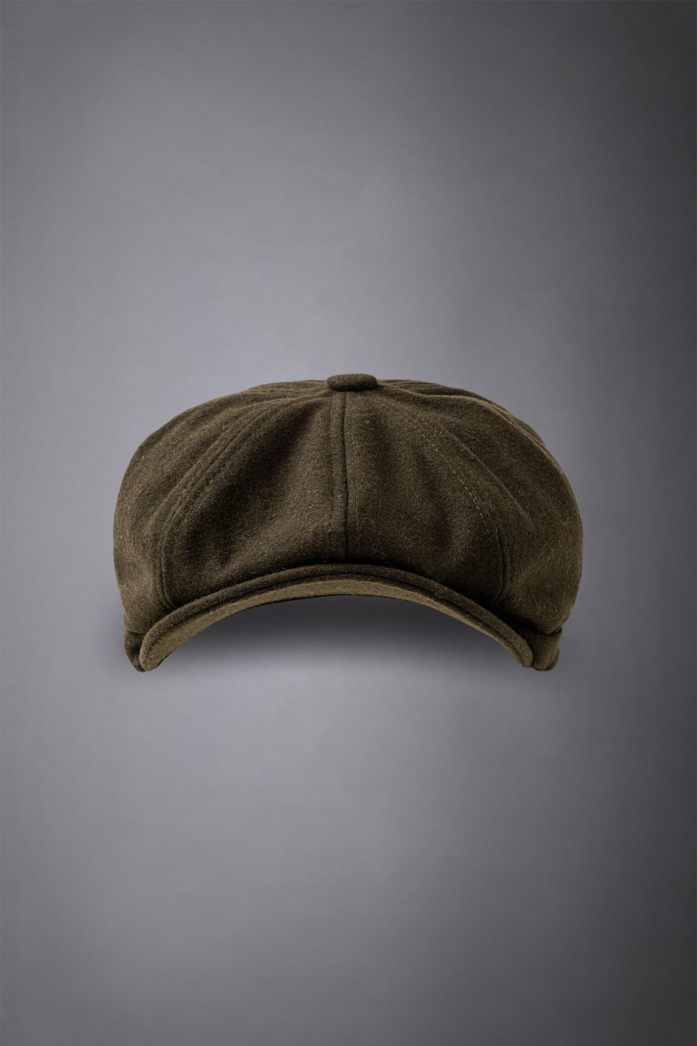 Men's boiled wool flat cap